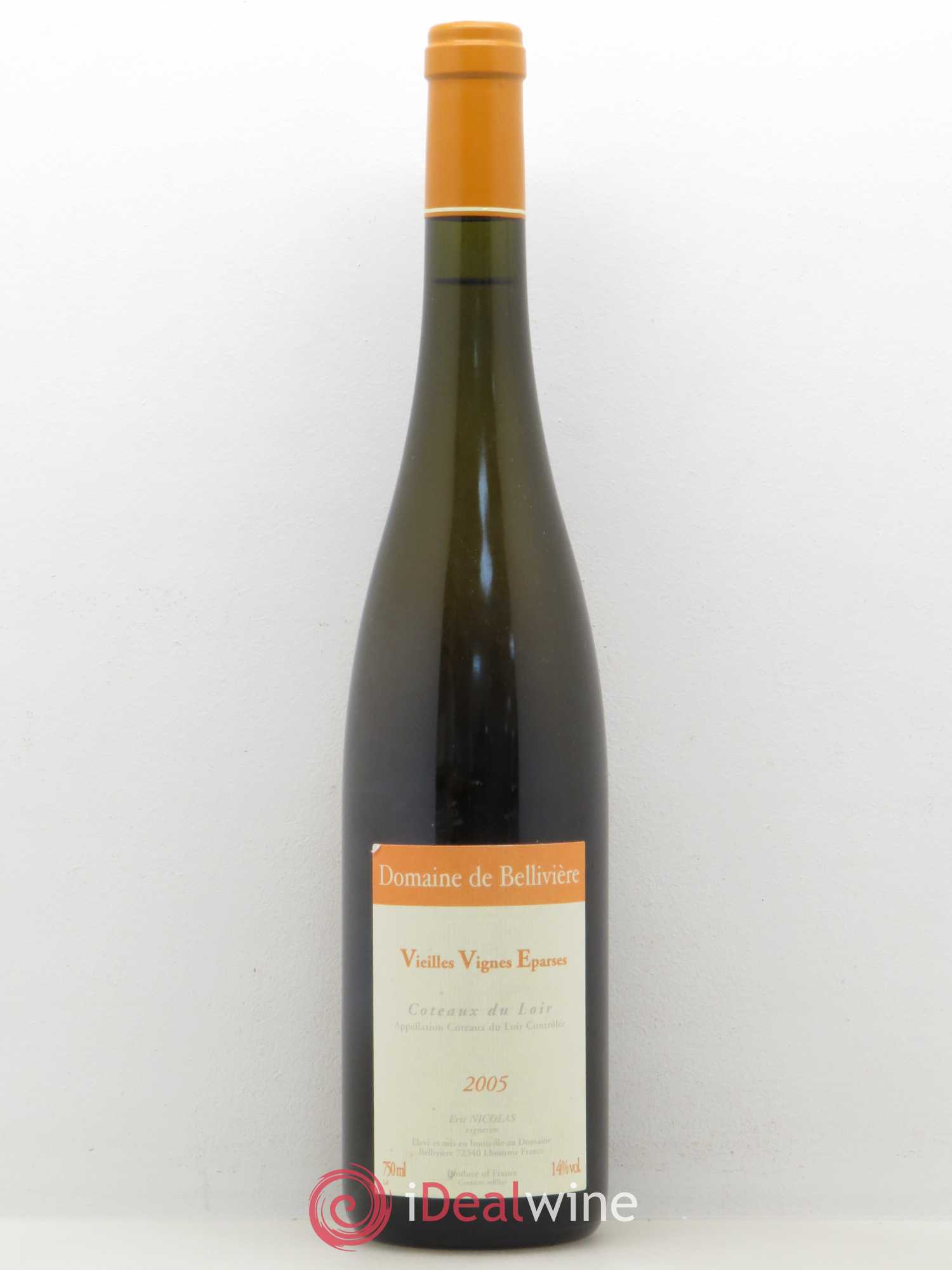 Coteaux du Loir Vieilles Vignes Eparses Domaine de Bellivière 2005 - Lot de 1 bouteille - 0