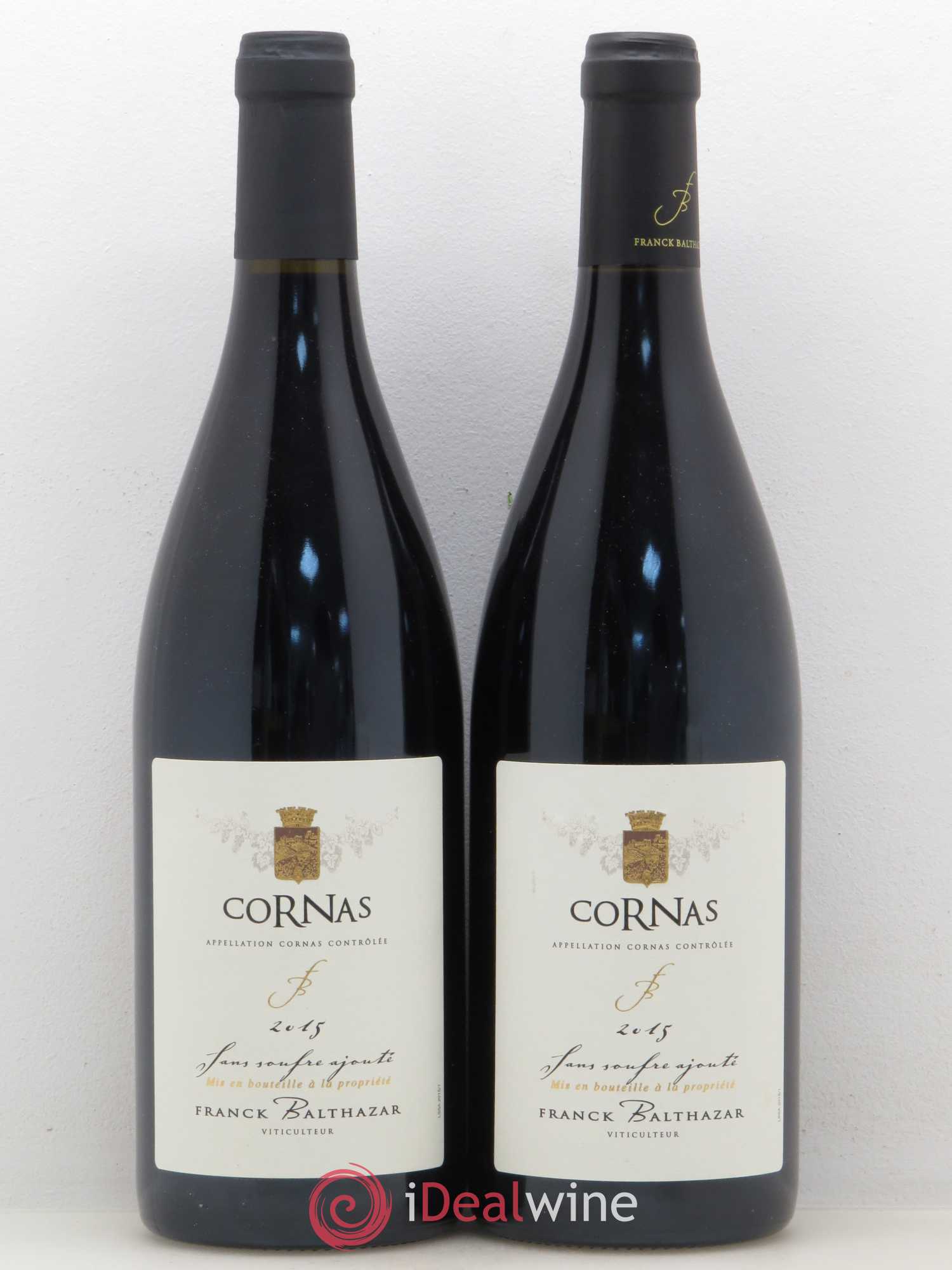 Cornas Domaine Franck Balthazar 2015 - Lot de 2 bouteilles - 0