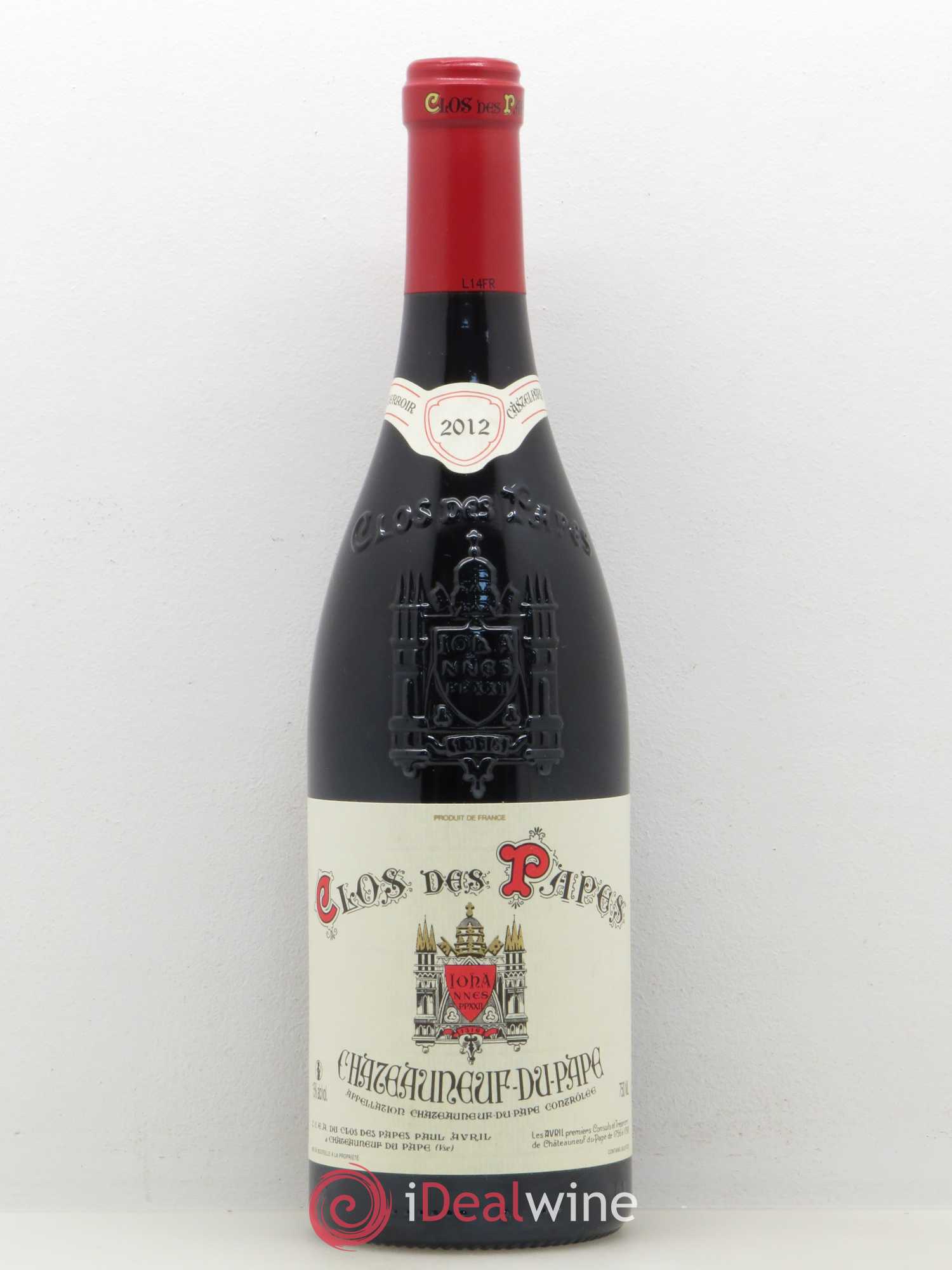 Châteauneuf-du-Pape Clos des Papes - Paul Avril 2012 - Lot de 1 bouteille - 0
