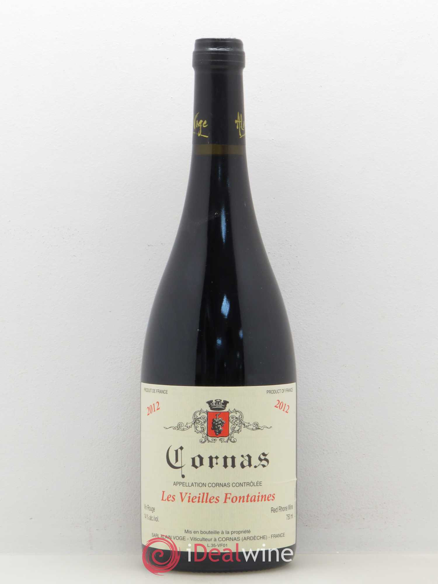 Cornas Les Vieilles Fontaines Alain Voge (Domaine) 2012 - Lotto di 1 bottiglia - 0