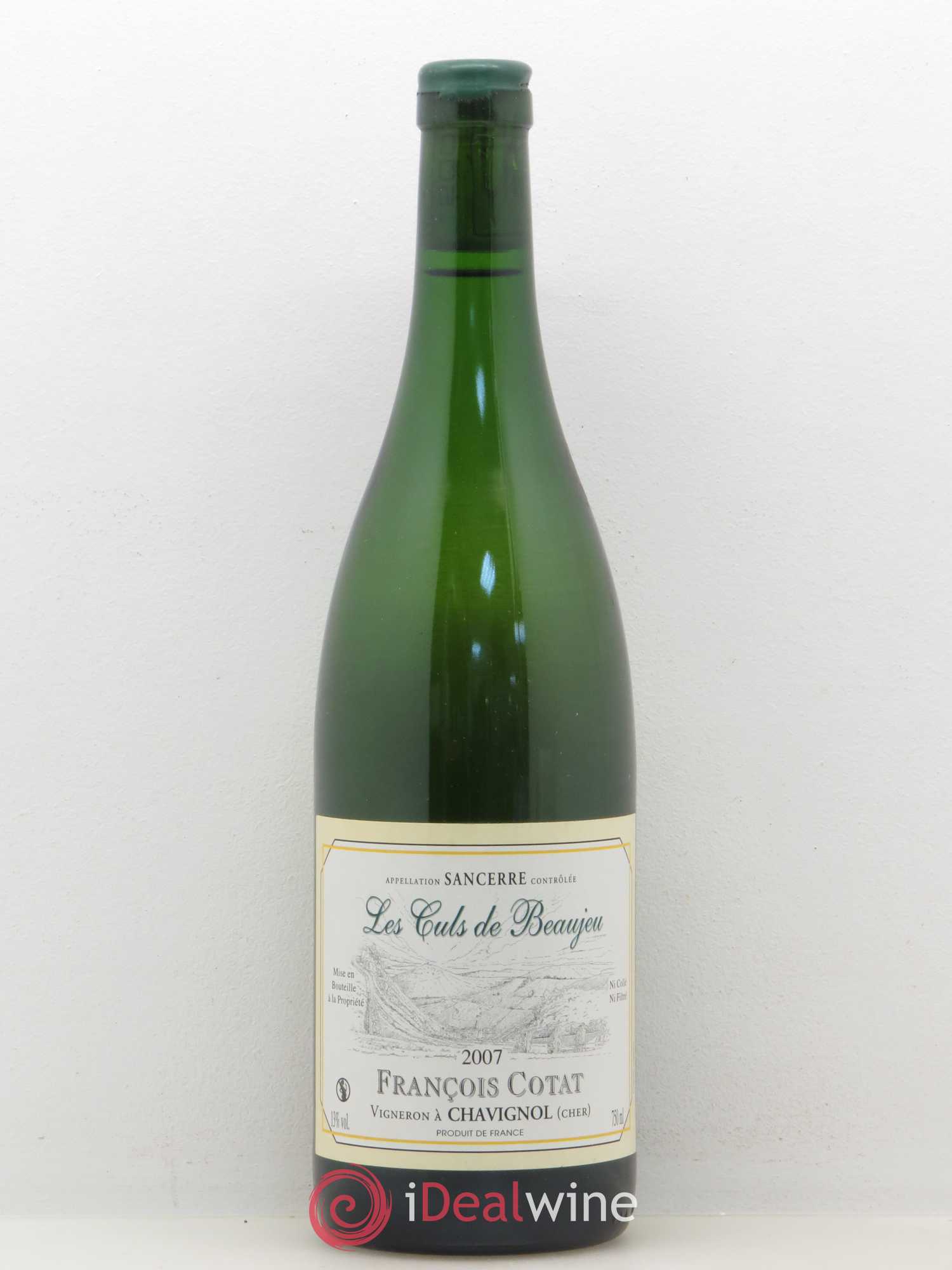 Sancerre Les Culs de Beaujeu François Cotat 2007 - Lot de 1 bouteille - 0