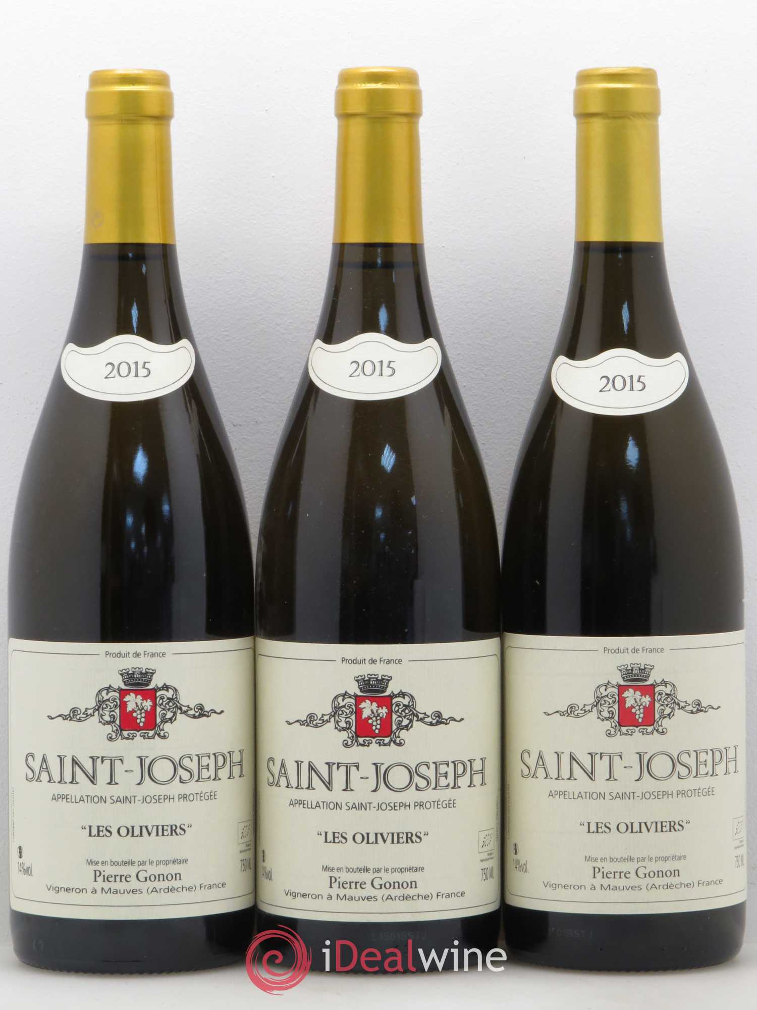 Saint-Joseph Les Oliviers Gonon (Domaine) 2015 - Lot de 3 bouteilles - 0