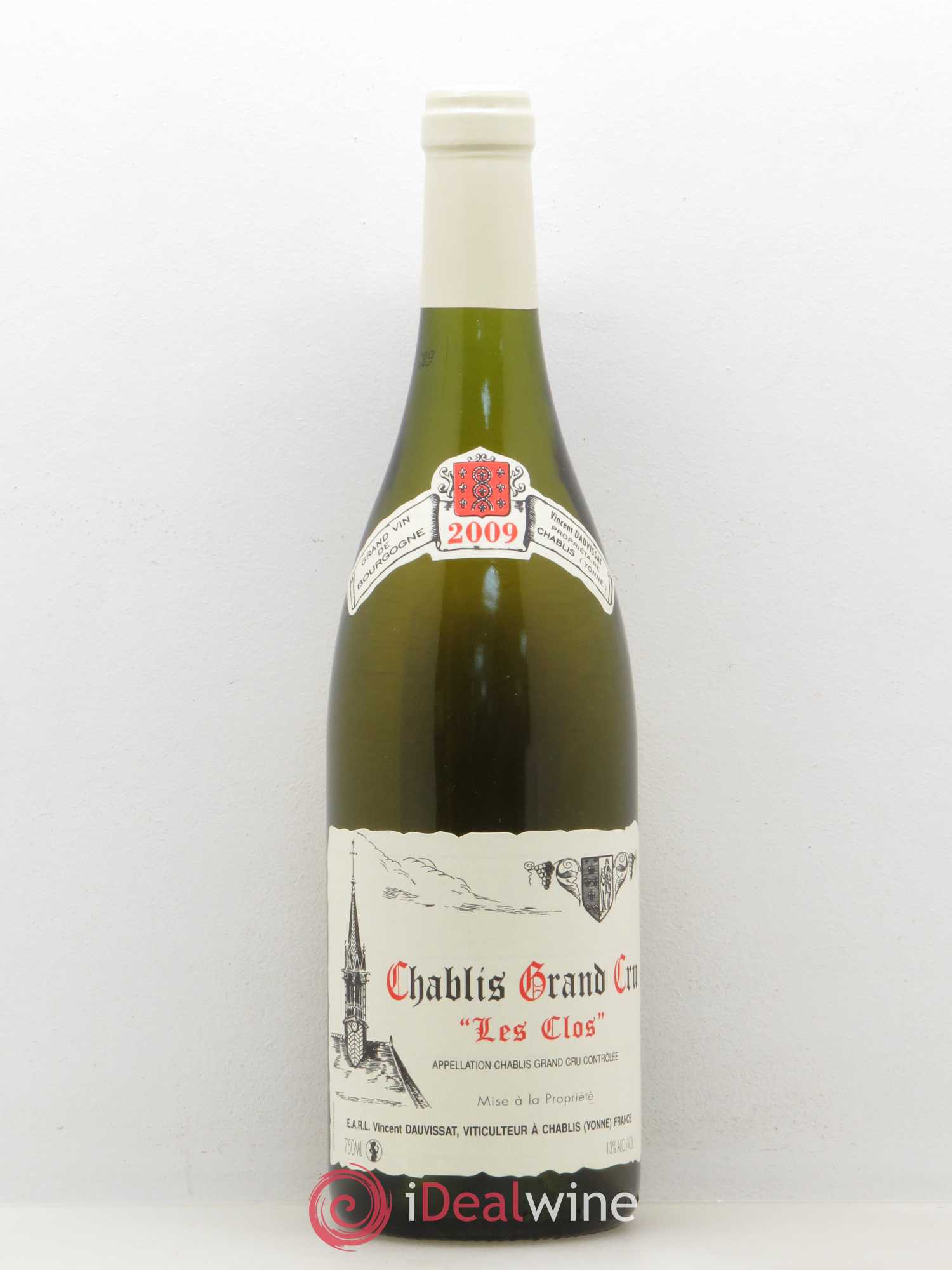 Chablis Grand Cru Les Clos Vincent Dauvissat (Domaine) 2009 - Lot de 1 bouteille - 0