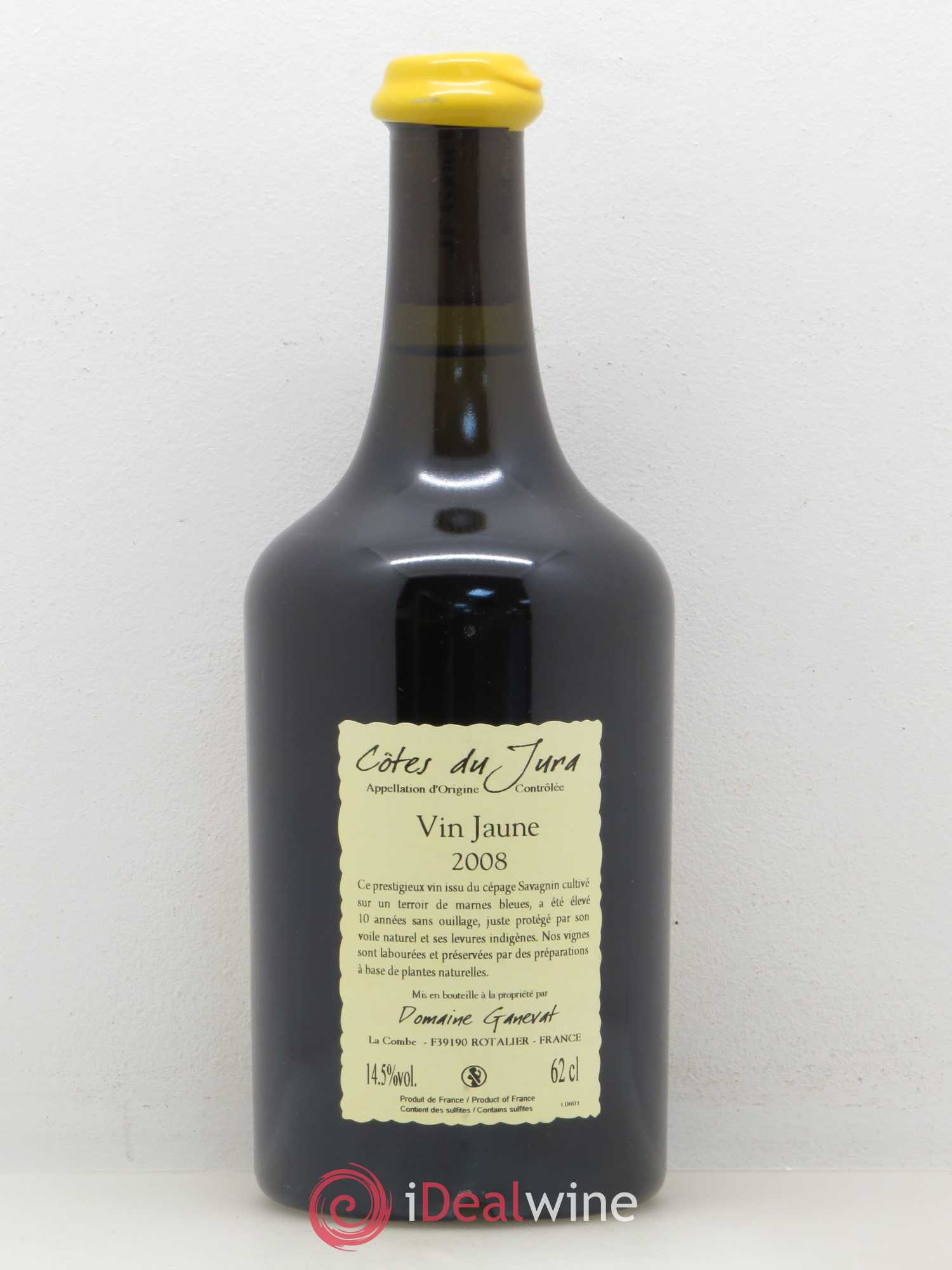 Côtes du Jura Vin Jaune Jean-François Ganevat (Domaine) 2008 - Lot de 1 bouteille - 1