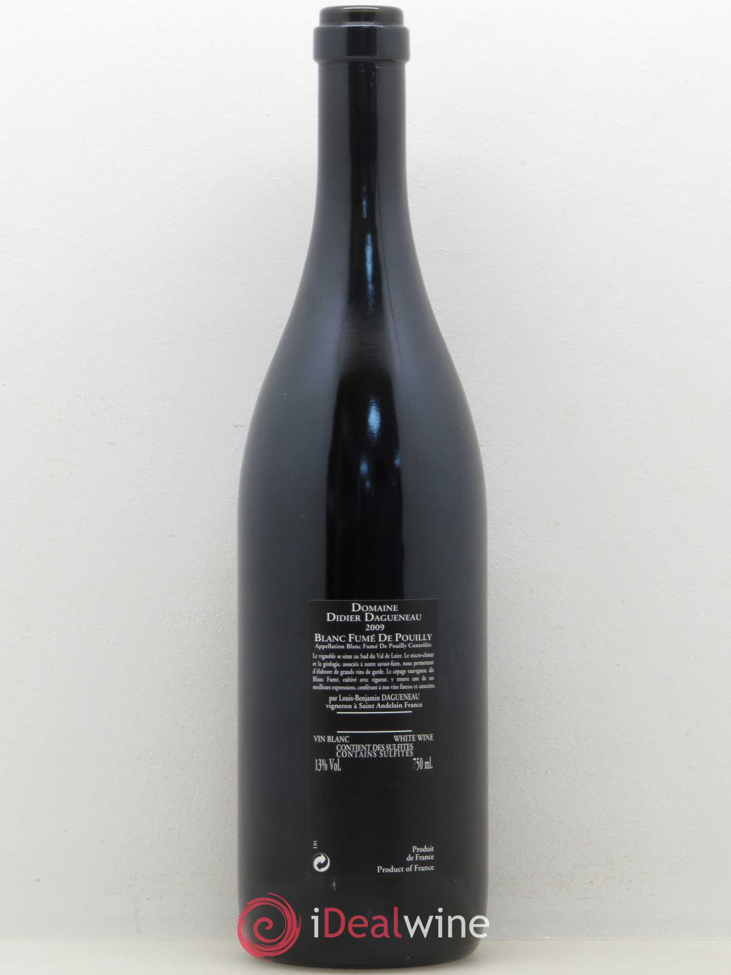 Vin de France (anciennement Pouilly-Fumé) Silex Dagueneau (Domaine Didier - Louis-Benjamin) 2009 - Lot de 1 bouteille - 1