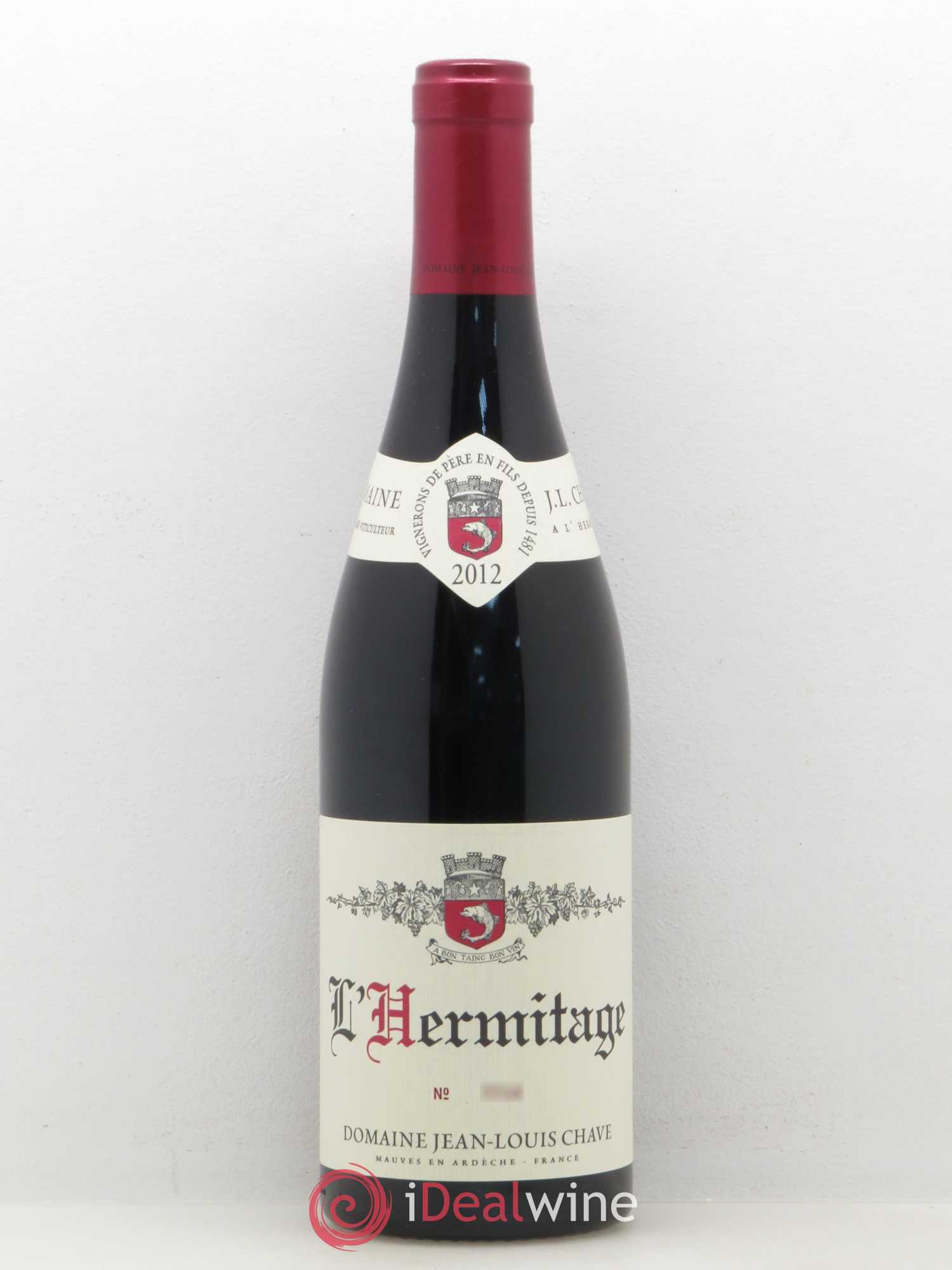 Hermitage Jean-Louis Chave 2012 - Lot de 1 bouteille - 0