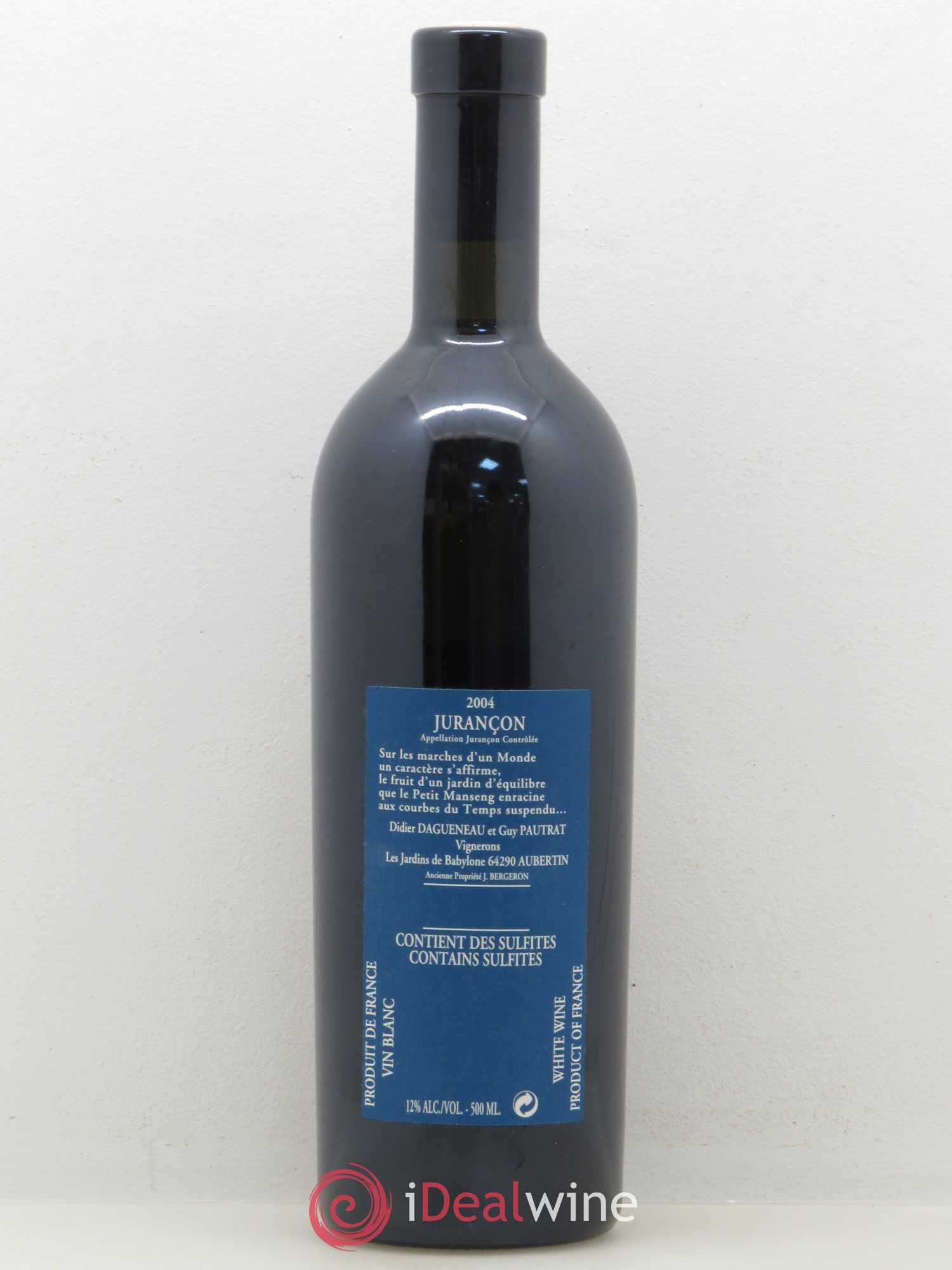 Vin de France (anciennement Jurançon) Jardins de Babylone Didier Dagueneau 2004 - Lotto di 1 bottiglia - 1