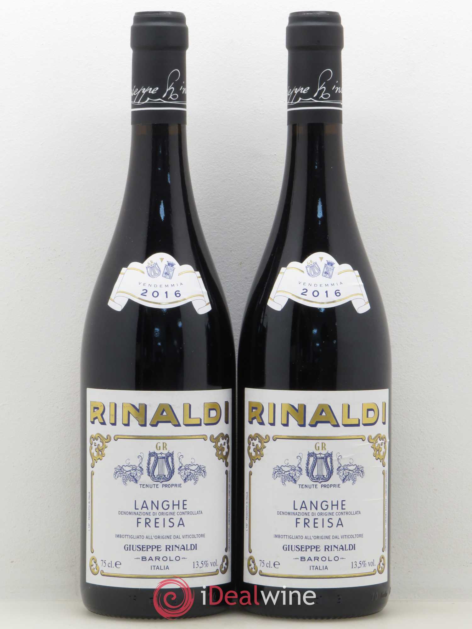Langhe DOC Freisa Giuseppe Rinaldi 2016 - Lot de 2 bouteilles - 0