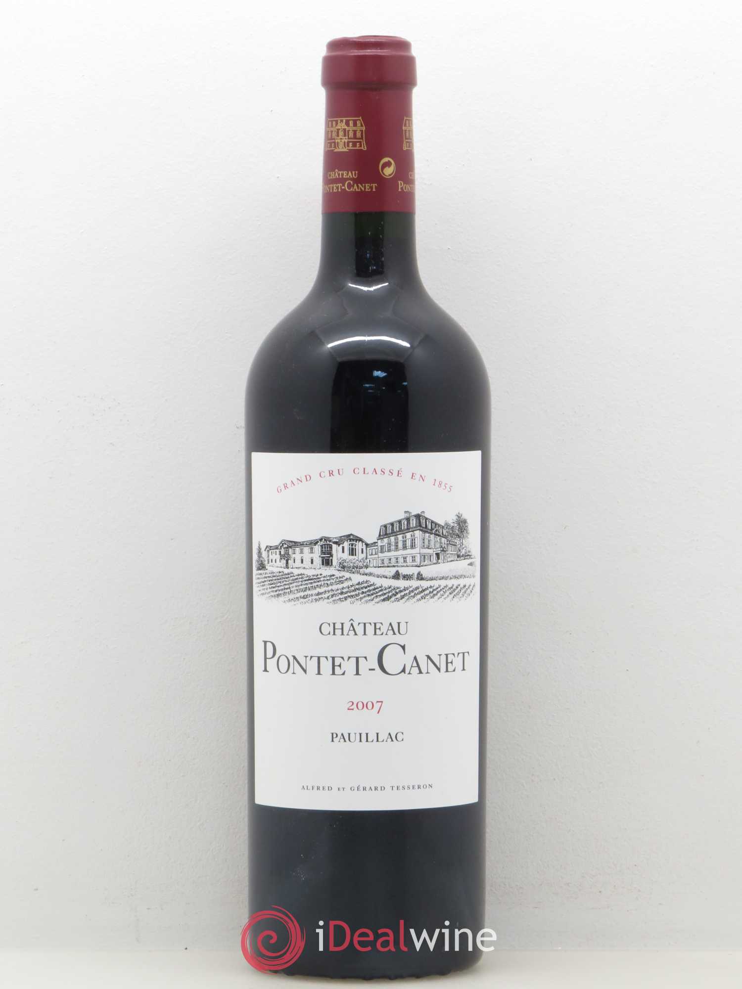 Château Pontet Canet 5ème Grand Cru Classé 2007 - Lot de 1 bouteille - 0