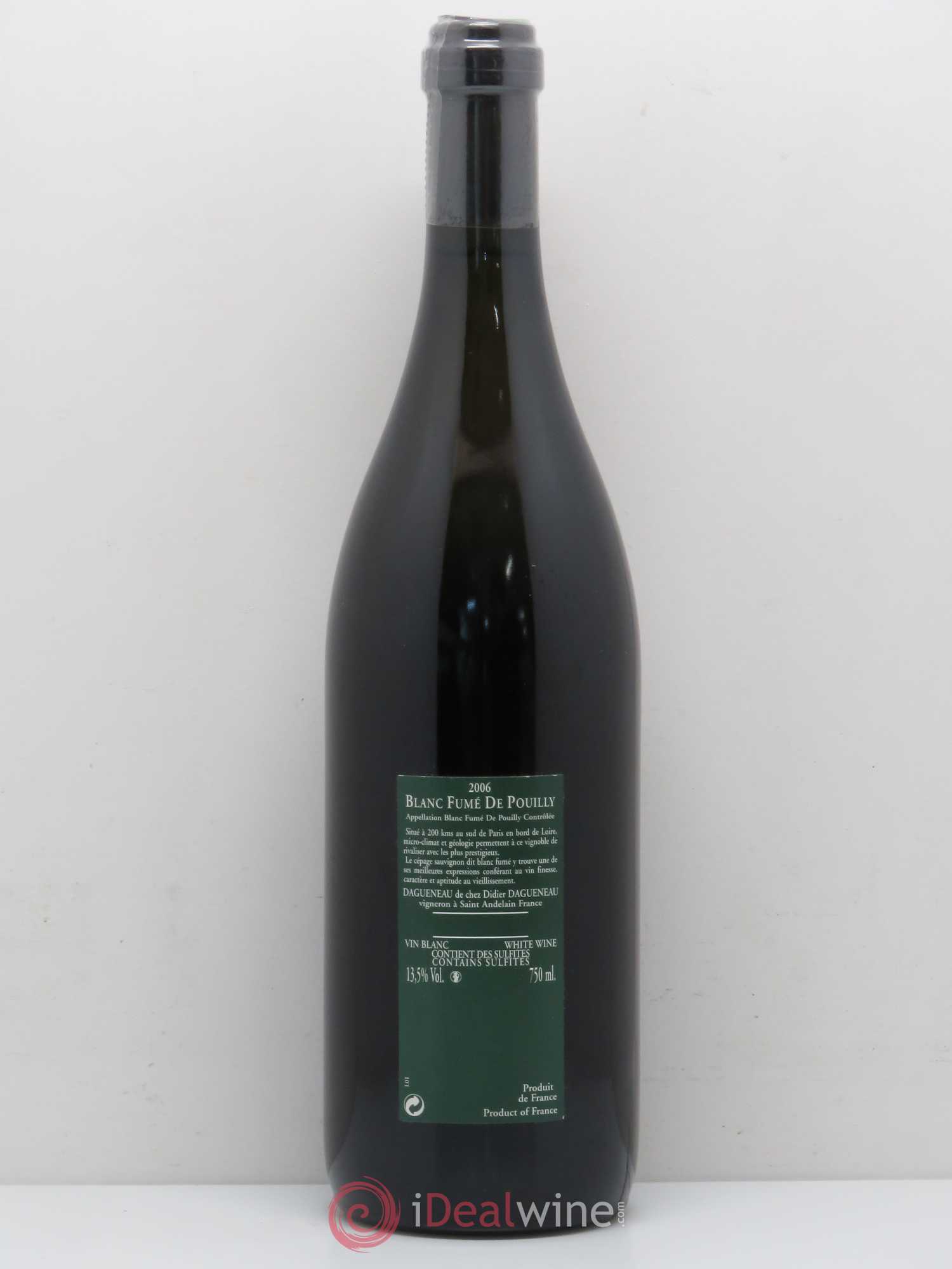 Vin de France (anciennement Pouilly-Fumé) Silex Dagueneau (Domaine Didier - Louis-Benjamin) 2006 - Lot de 1 bouteille - 1