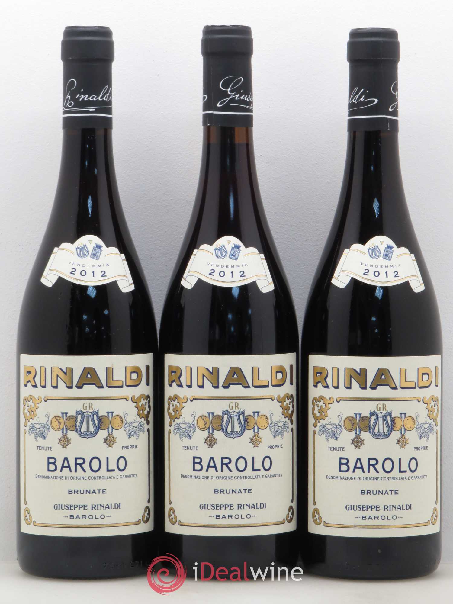 Barolo Brunate Giuseppe Rinaldi 2012 - Posten von 3 Flaschen - 0