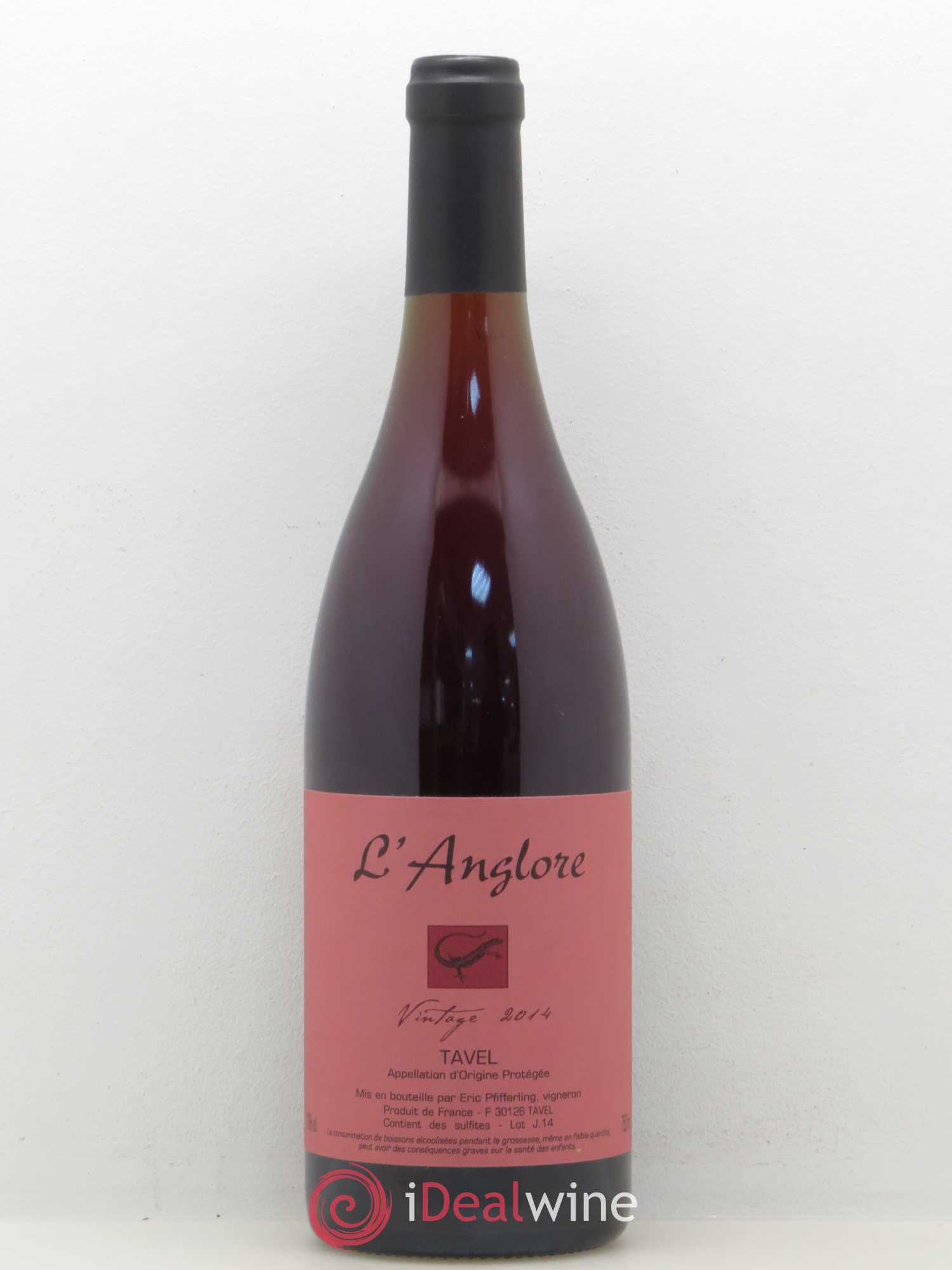 Tavel vintage L'Anglore 2014 - Posten von 1 Flasche - 0