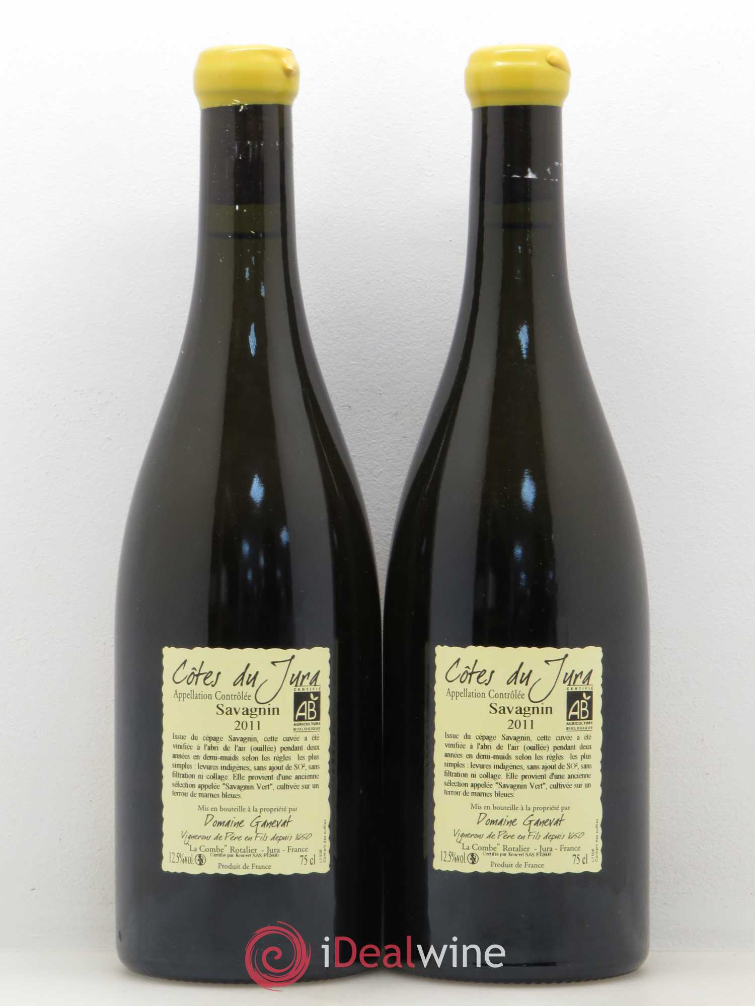 Côtes du Jura Les Chalasses Marnes Bleues Jean-François Ganevat (Domaine) 2011 - Lot de 2 bouteilles - 1