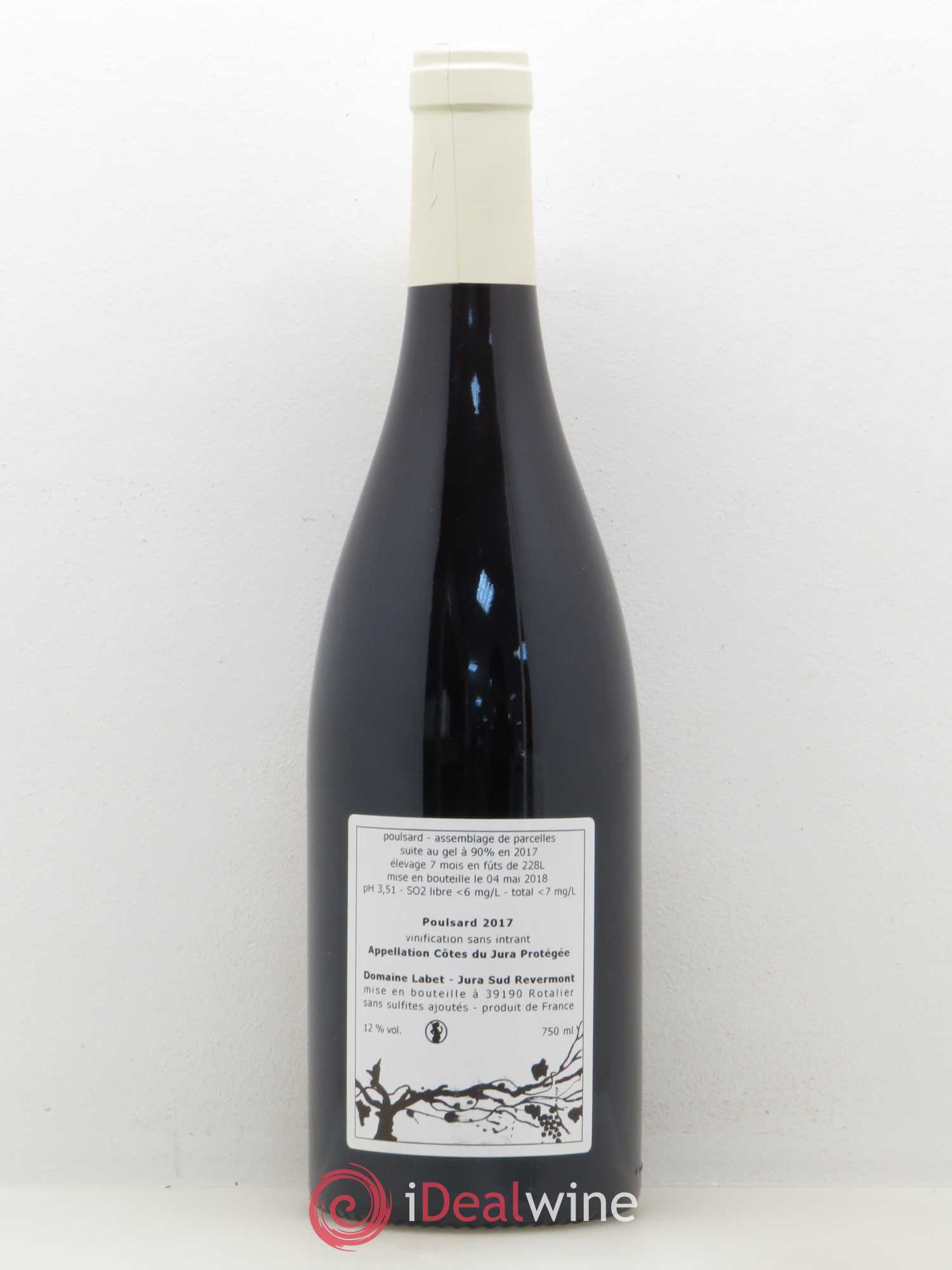 Côtes du Jura Poulsard Nature Domaine Julien Labet 2017 - Posten von 1 Flasche - 1