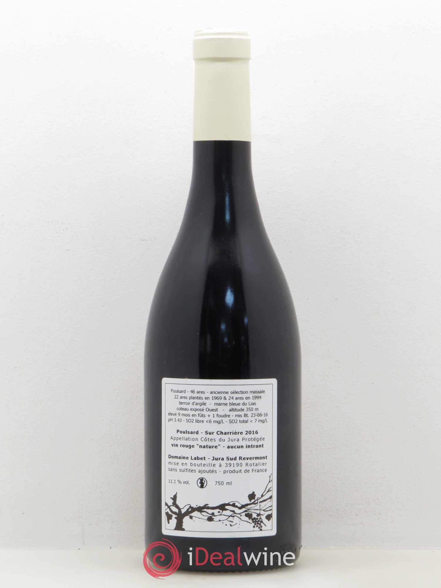 Côtes du Jura Poulsard Sur Charrière Domaine Julien Labet 2016 - Posten von 1 Flasche - 1