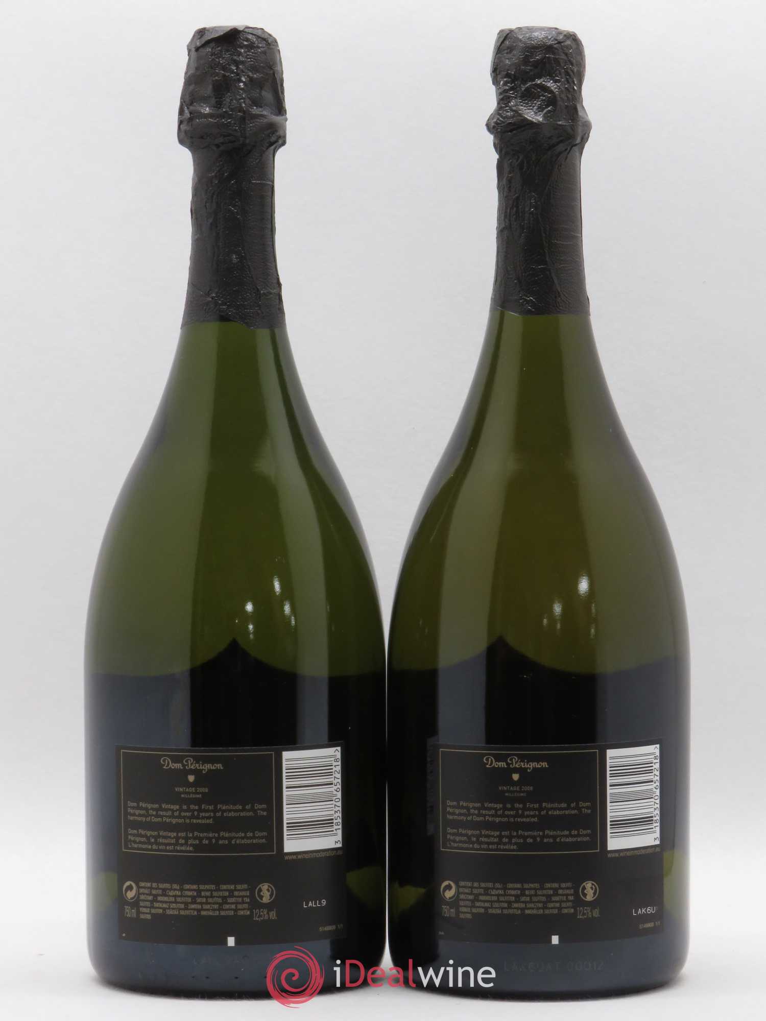 Brut Dom Pérignon 2008 - Lot de 2 bouteilles - 1