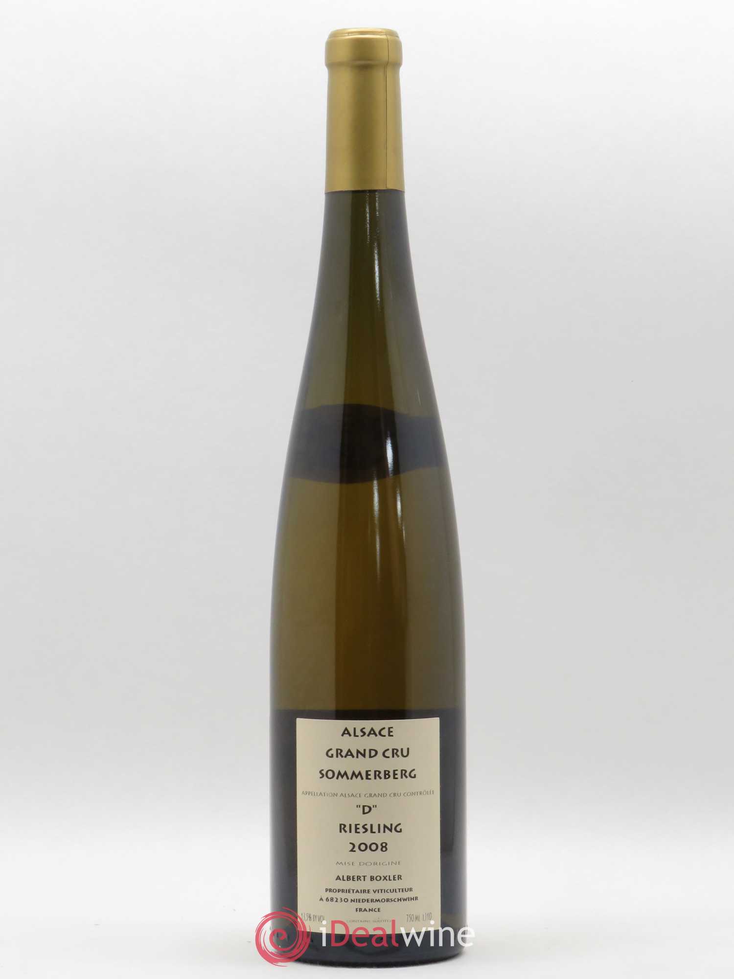 Alsace Riesling Grand Cru Sommerberg Albert Boxler D 2008 - Lot de 1 bouteille - 1