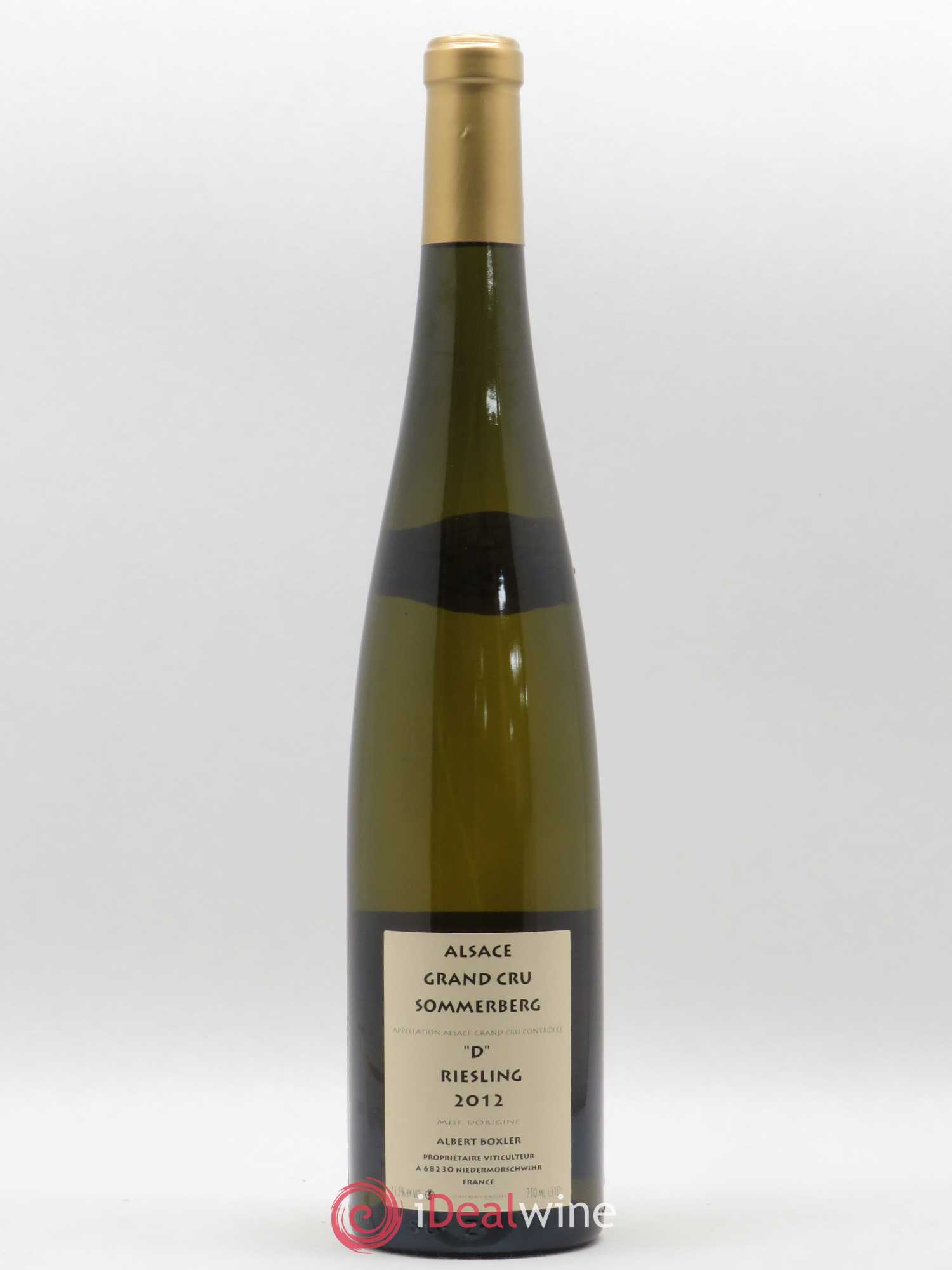 Alsace Riesling Grand Cru Sommerberg Albert Boxler D 2012 - Lot de 1 bouteille - 1