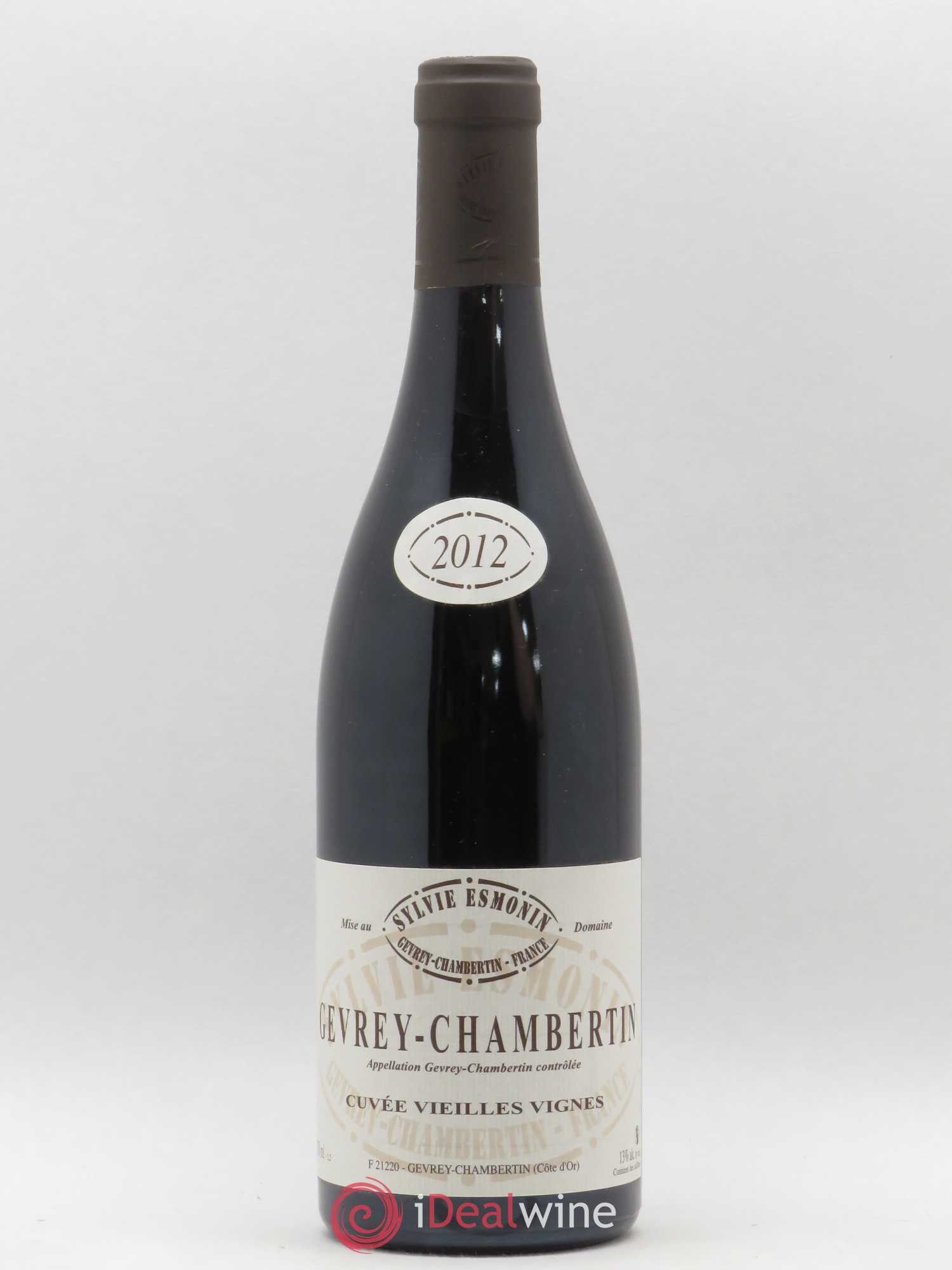 Gevrey-Chambertin Vieilles Vignes Sylvie Esmonin 2012 - Lot de 1 bouteille - 0