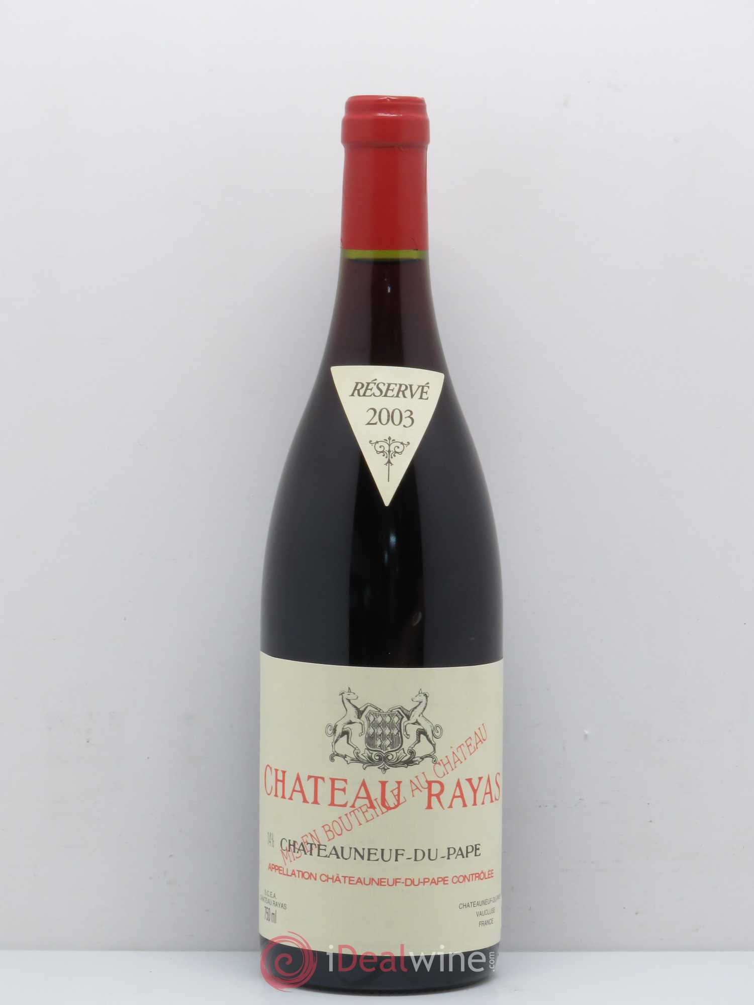Châteauneuf-du-Pape Château Rayas Emmanuel Reynaud 2003 - Lot de 1 bouteille - 0