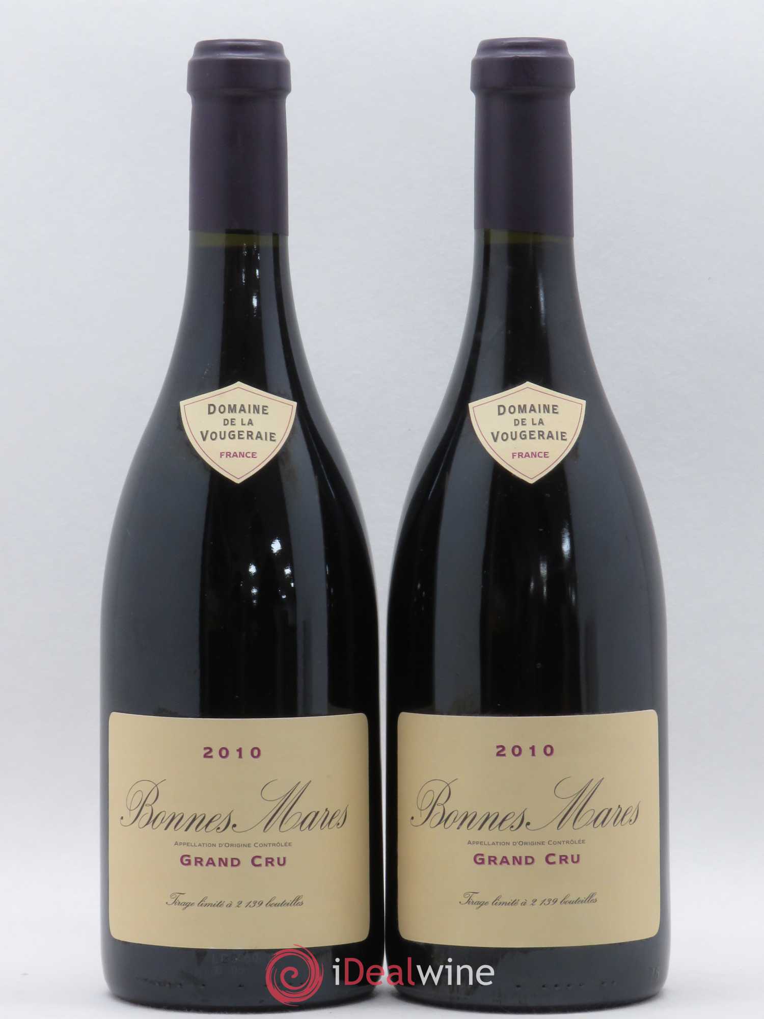 Bonnes-Mares Grand Cru La Vougeraie 2010 - Lot de 2 bouteilles - 0