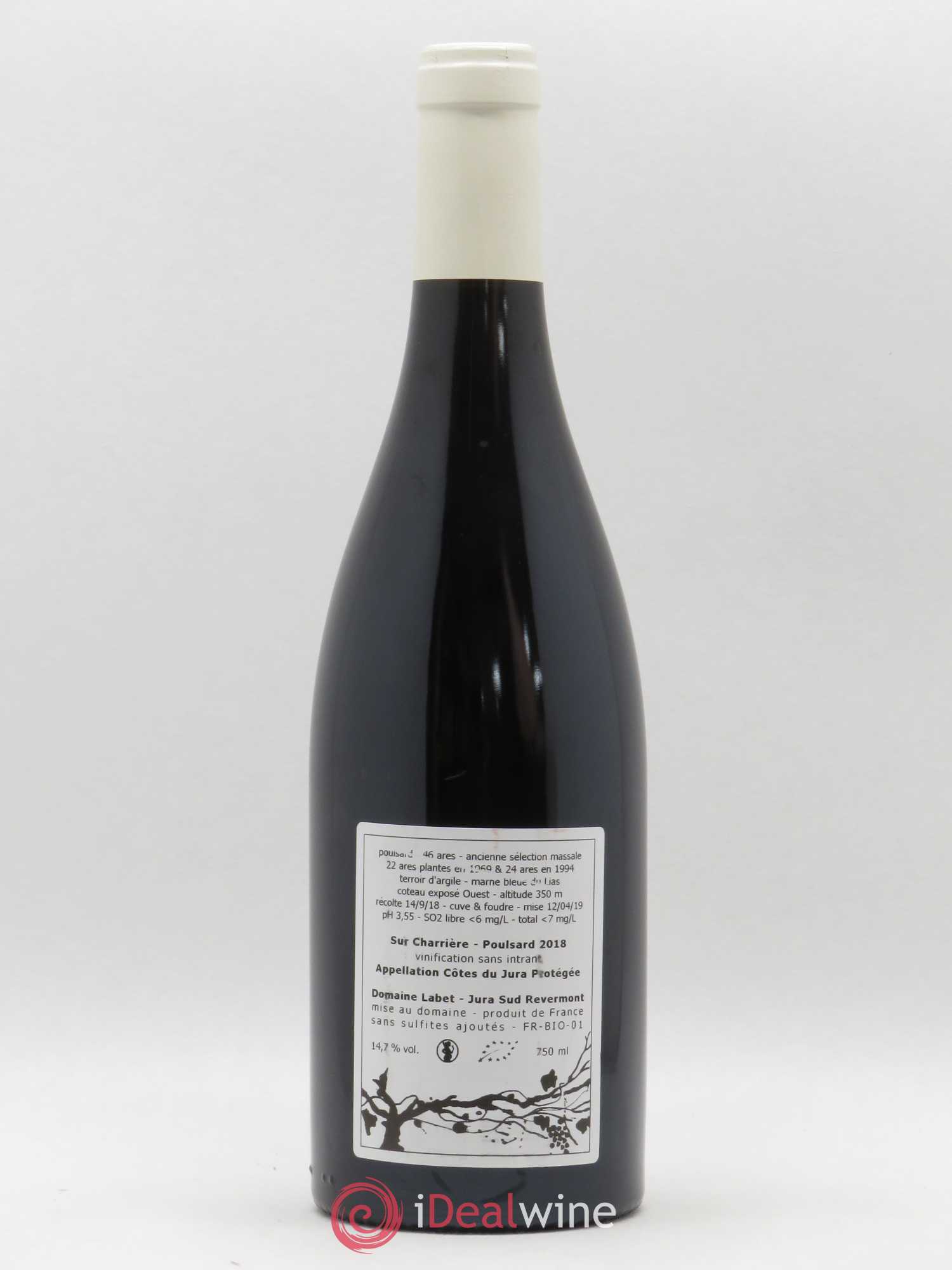 Côtes du Jura Poulsard Sur Charrière Romain - Julien - Charline Labet Ancienne sélection massale 2018 - Lot de 1 bouteille - 1