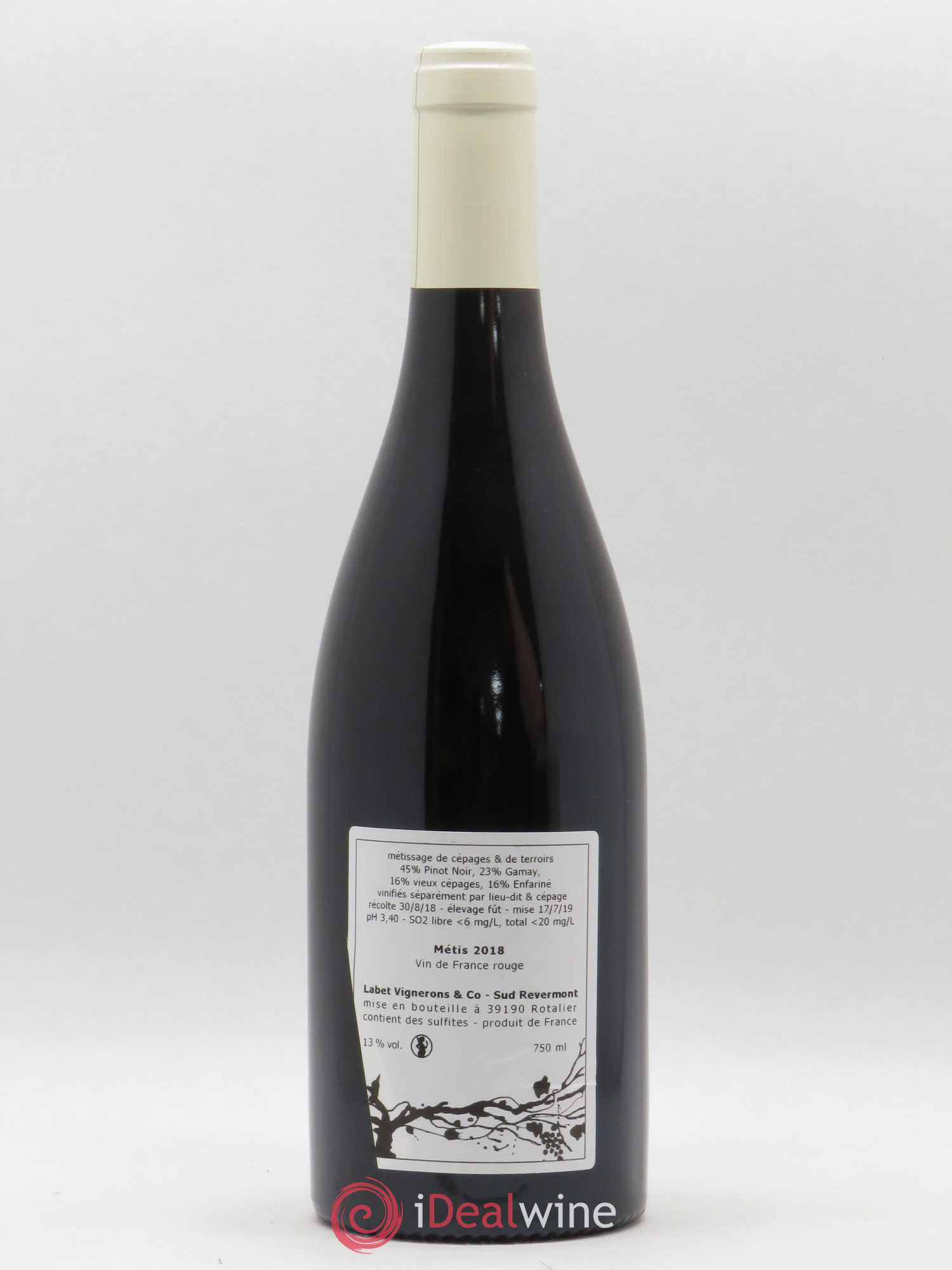 Vin de France Métis Romain - Julien - Charline Labet 2018 - Lot de 1 bouteille - 1