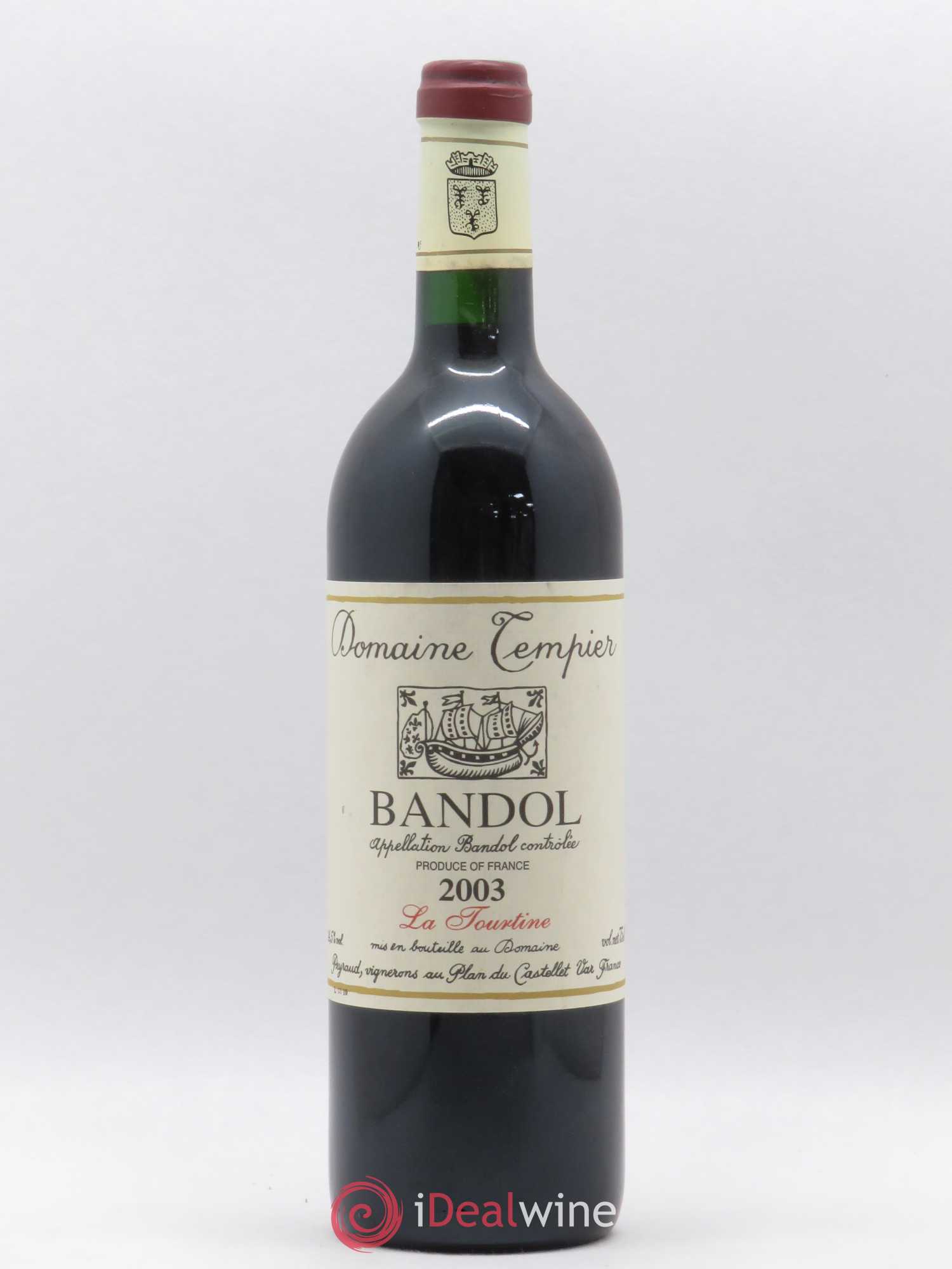 Bandol Domaine Tempier La Tourtine Famille Peyraud 2003 - Lot de 1 bouteille - 0