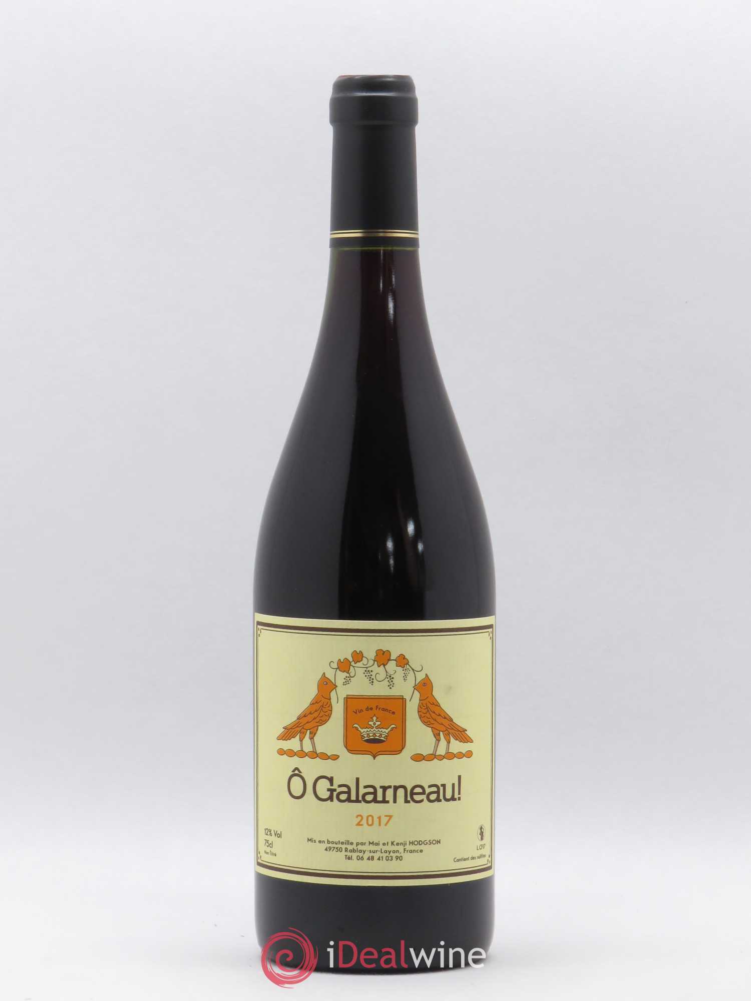Vin de France O Galarneau Mai & Kenji Hodgson 2017 - Lot de 1 bouteille - 0