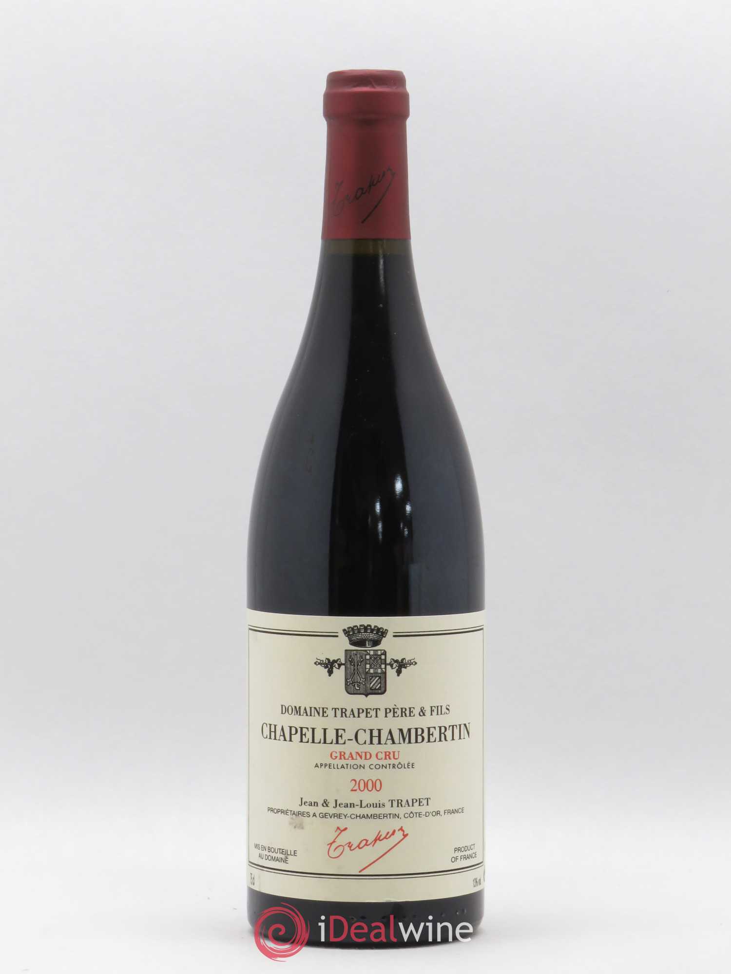 Chapelle-Chambertin Grand Cru Domaine Trapet 2000 - Lot de 1 bouteille - 0