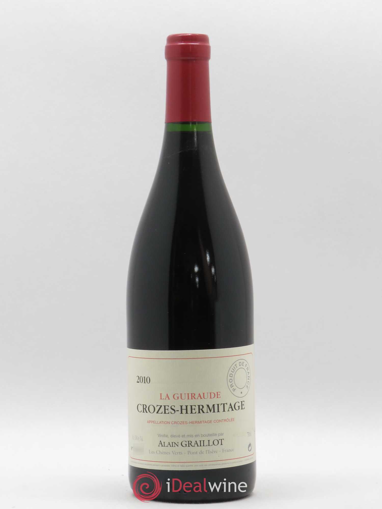 Crozes-Hermitage La Guiraude Domaine Graillot 2010 - Lot de 1 bouteille - 0