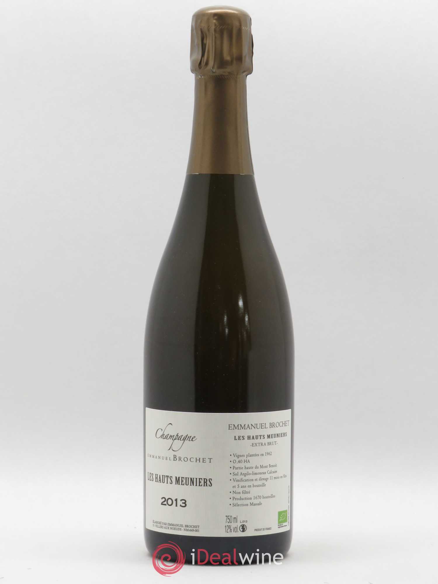 Les Hauts Meuniers Extra-Brut Emmanuel Brochet 2013 - Lot de 1 bouteille - 0