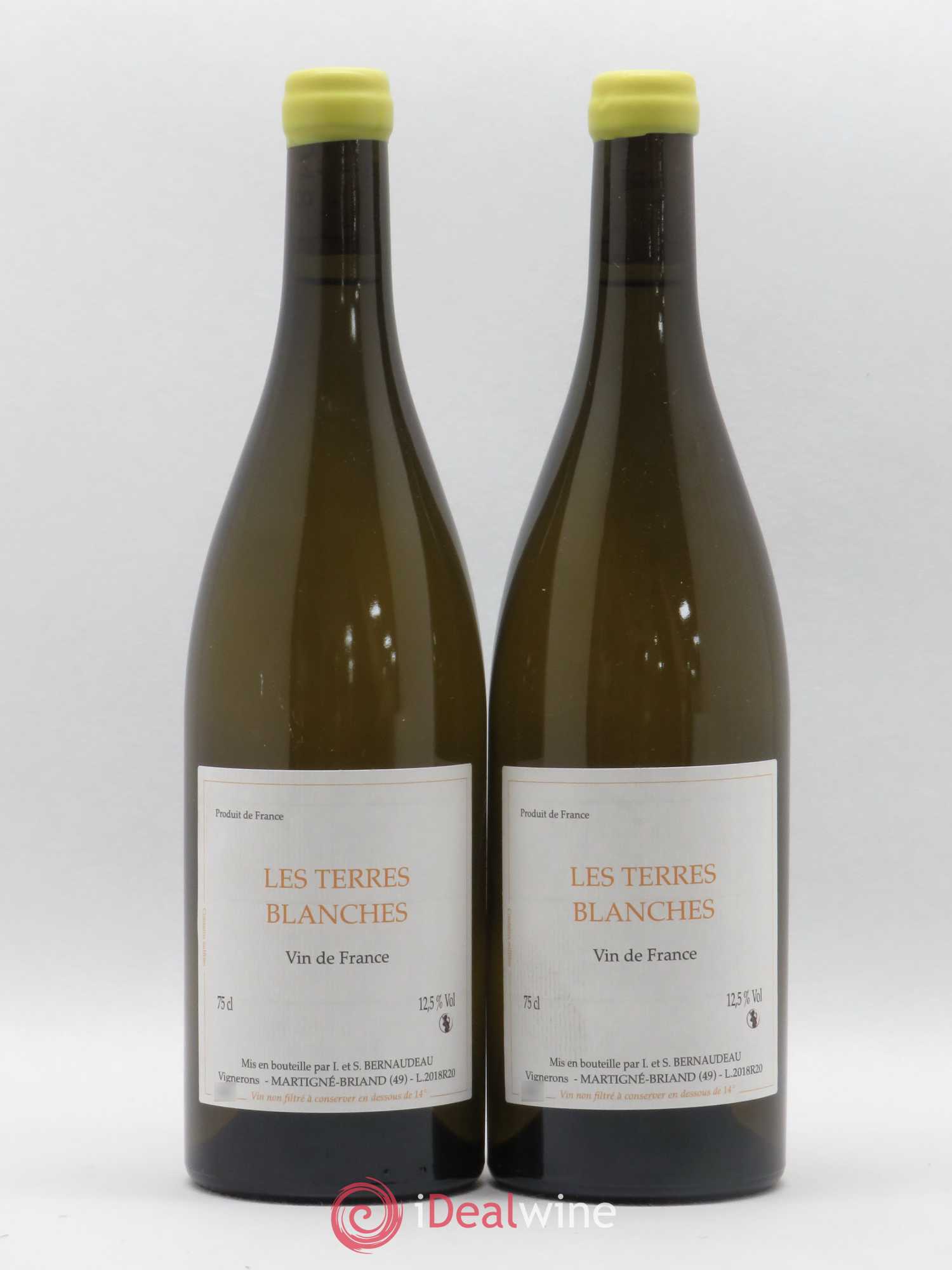 Vin de France Les Terres Blanches Stéphane Bernaudeau 2018 - Lot de 2 bouteilles - 0