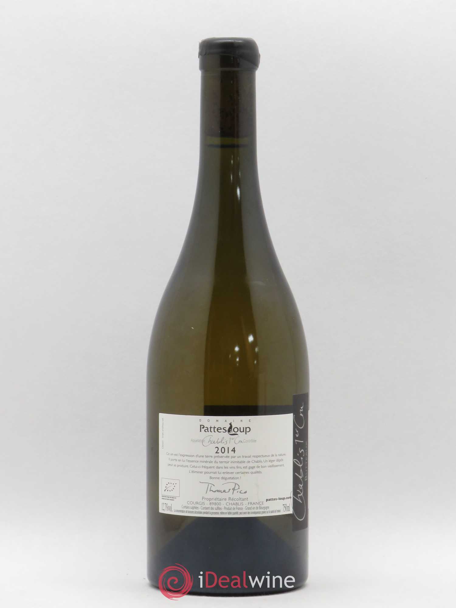 Chablis 1er Cru Butteaux Pattes Loup (Domaine) 2014 - Posten von 1 Flasche - 1