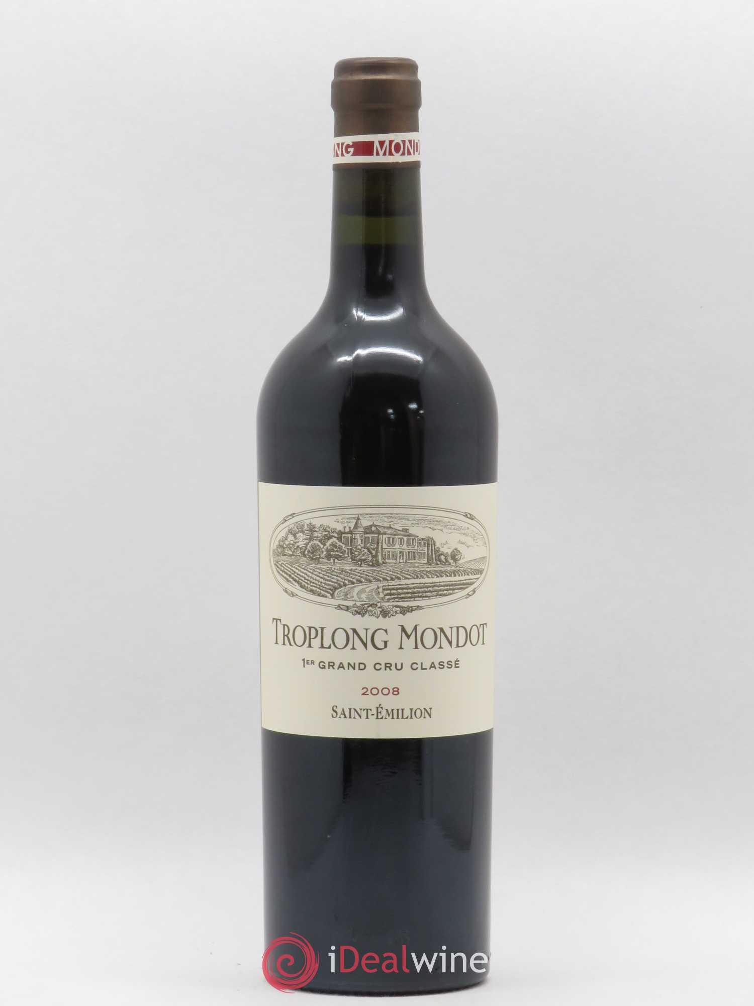 Château Troplong Mondot 1er Grand Cru Classé B 2008 - Lot de 1 bouteille - 0