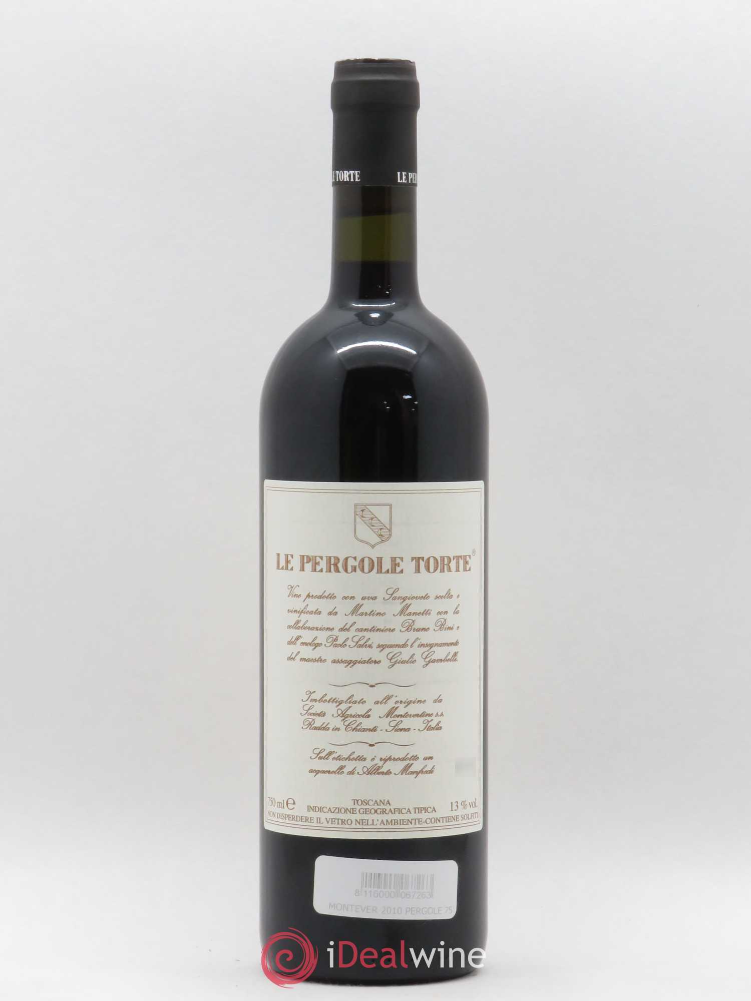 Toscana IGT Montevertine Le Pergole Torte Famille Manetti 2012 - Lot de 1 bouteille - 1