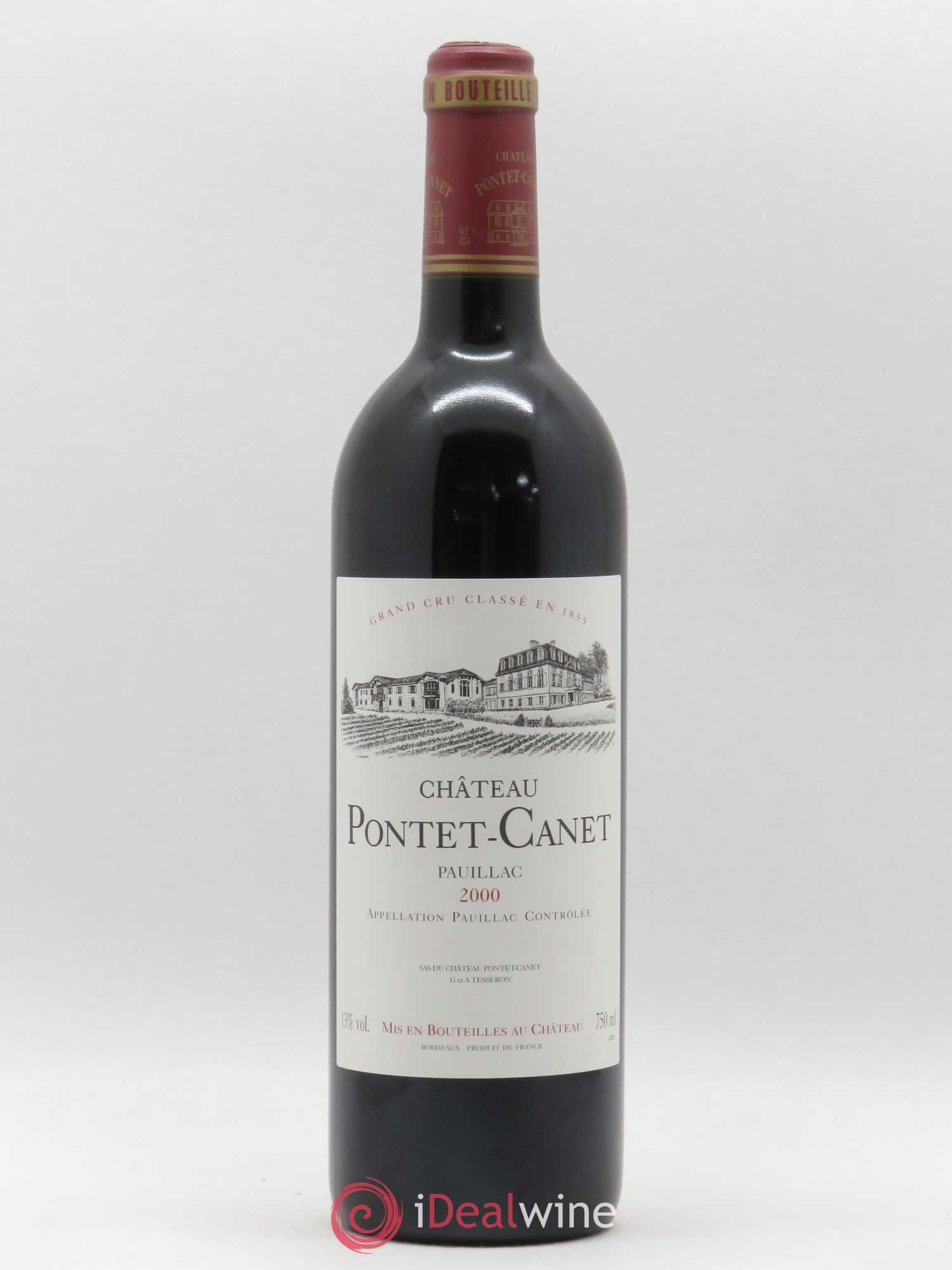 Château Pontet Canet 5ème Grand Cru Classé 2000 - Lot de 1 bouteille - 0