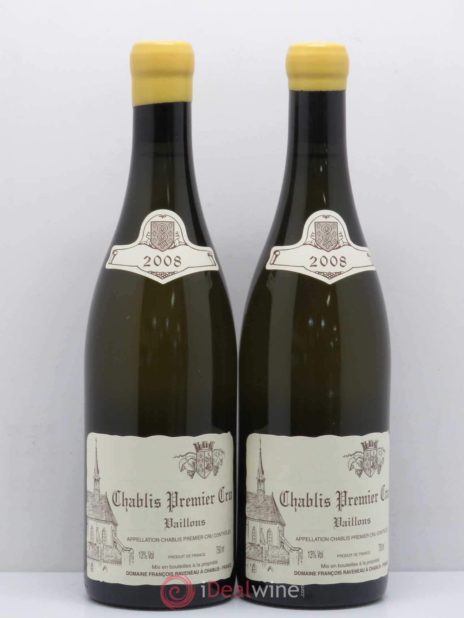 Chablis 1er Cru Vaillons Raveneau (Domaine) 2008 - Posten von 2 Flaschen - 0