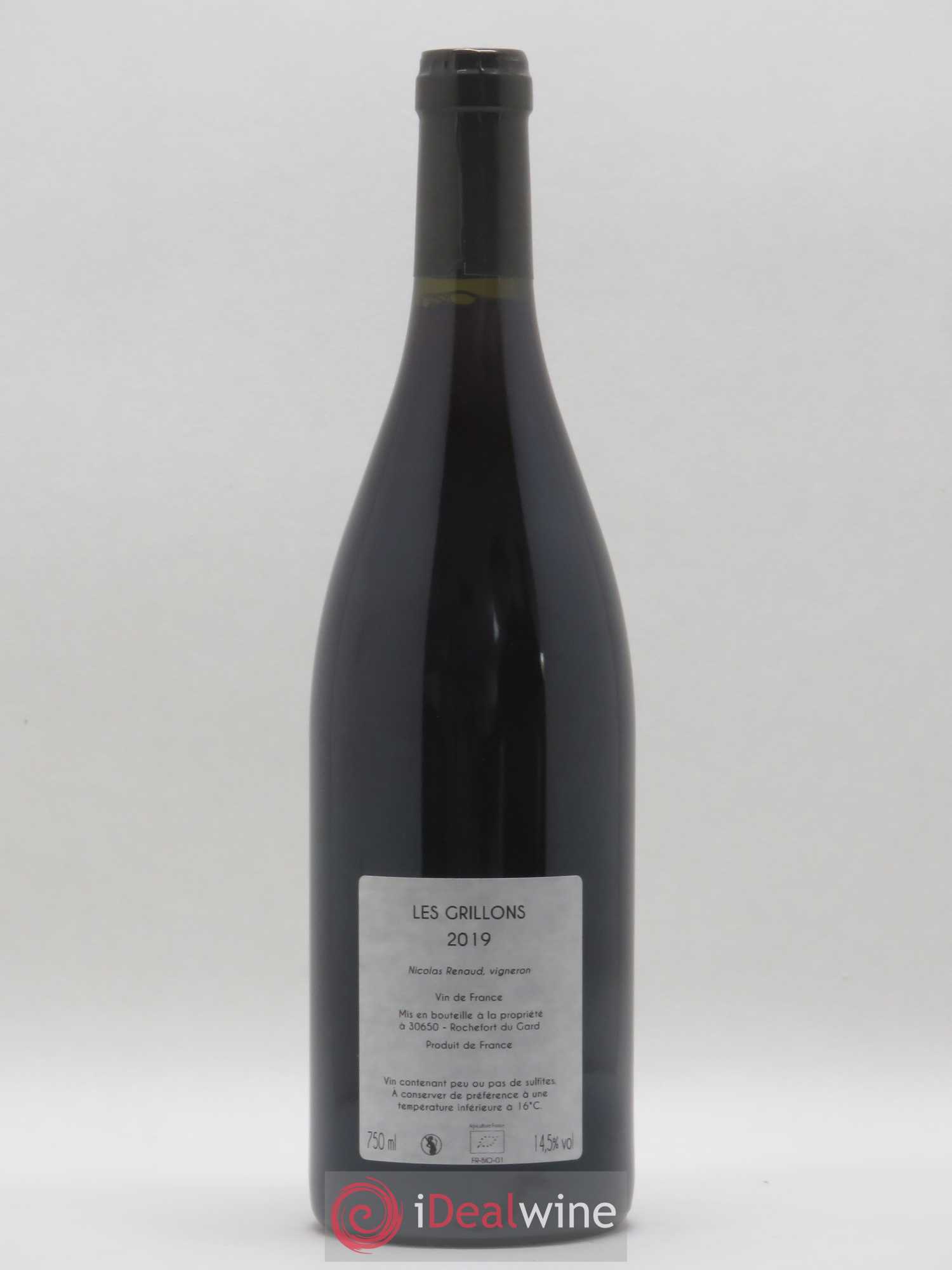 Vin de France Les Grillons Clos des Grillons 2019 - Lot de 1 bouteille - 1