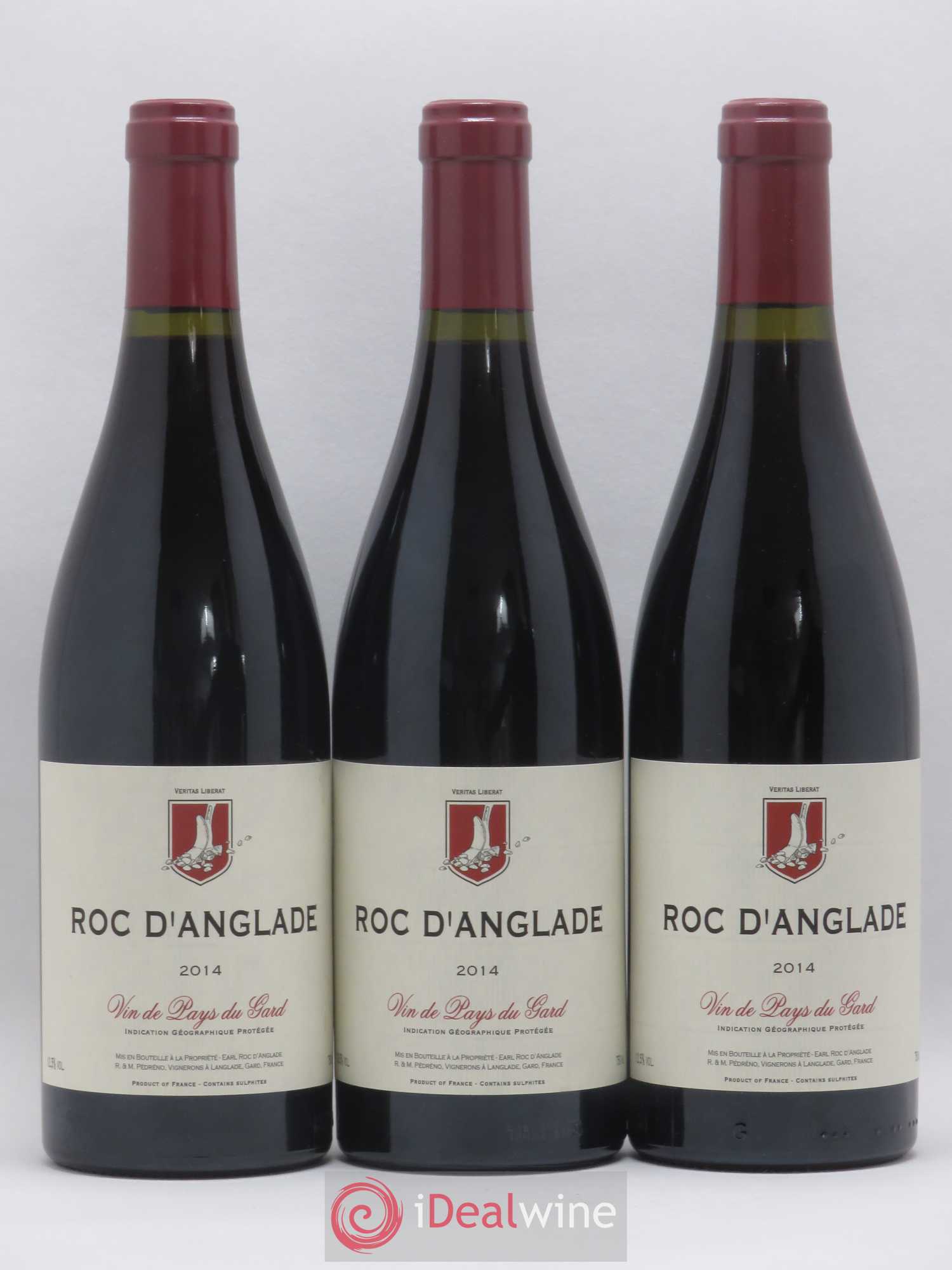 Gard Roc d'Anglade Rémy Pédréno 2014 - Lot of 3 bottles - 0