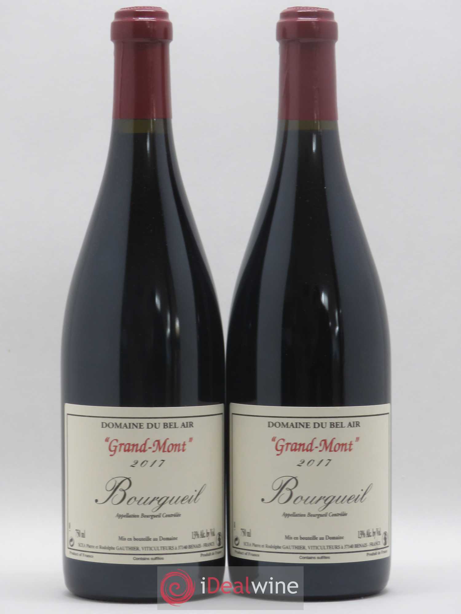 Bourgueil Grand Mont Domaine du Bel Air 2017 - Lot de 2 bouteilles - 0