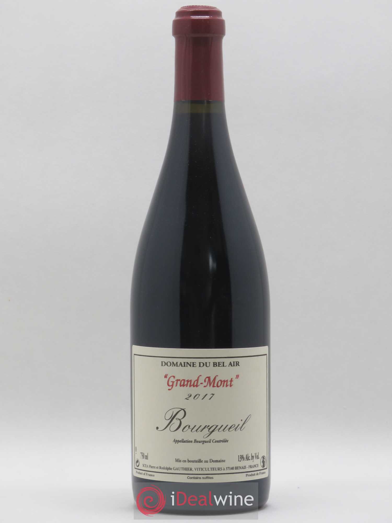 Bourgueil Grand Mont Domaine du Bel Air 2017 - Lot de 1 bouteille - 0