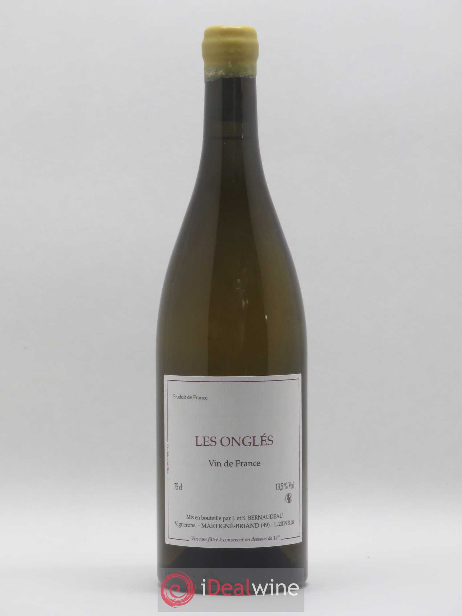 Vin de France Les Onglés Stéphane Bernaudeau 2019 - Lot de 1 bouteille - 0