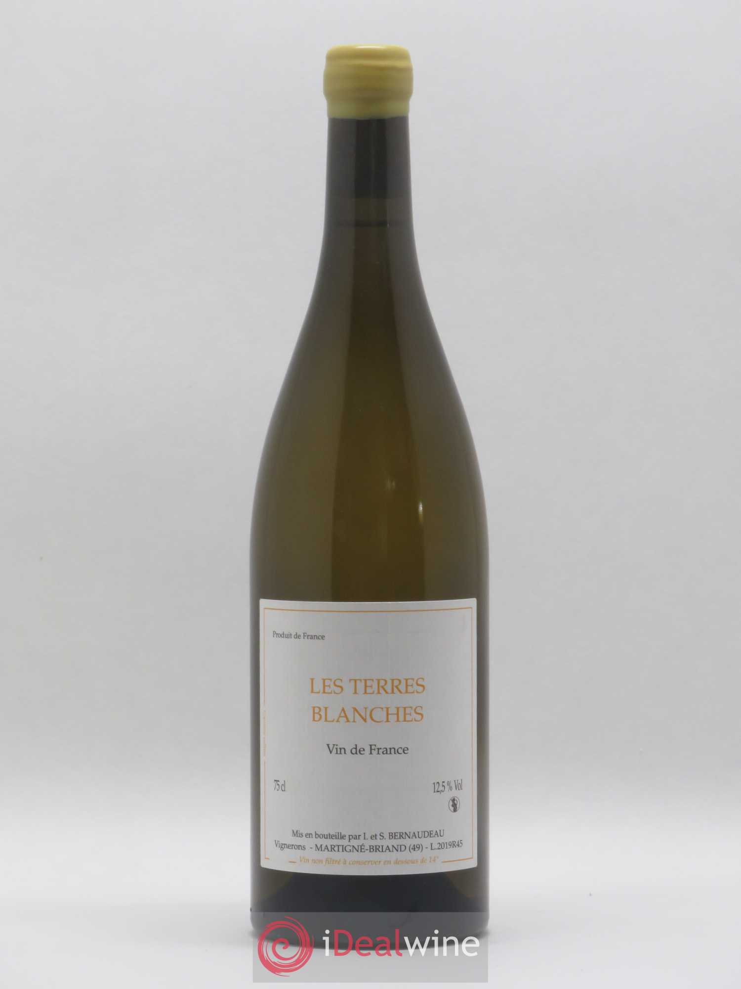 Vin de France Les Terres Blanches Stéphane Bernaudeau 2019 - Lot de 1 bouteille - 0