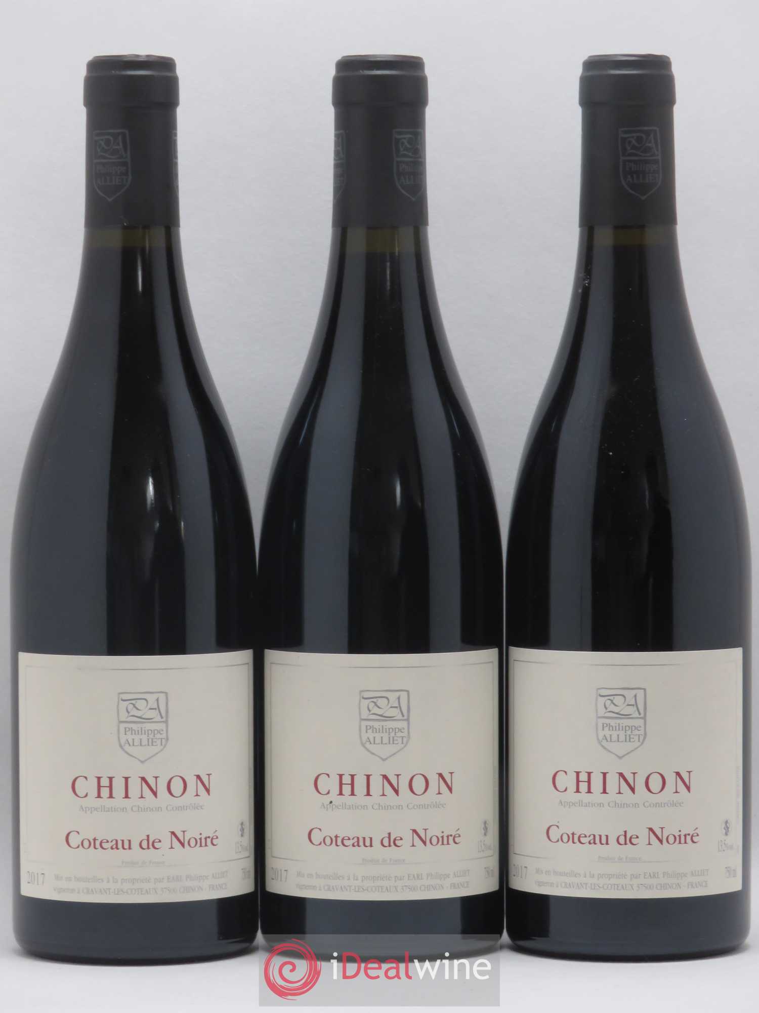 Chinon Coteau de Noiré Philippe Alliet 2017 - Lot de 3 bouteilles - 0
