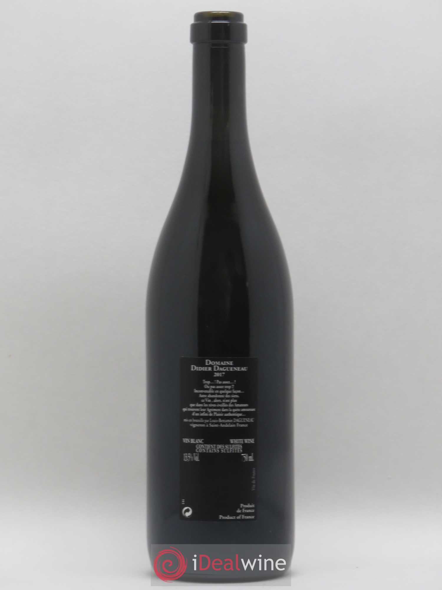 Vin de France (anciennement Pouilly-Fumé) Silex Dagueneau (Domaine Didier - Louis-Benjamin) 2017 - Lot de 1 bouteille - 1