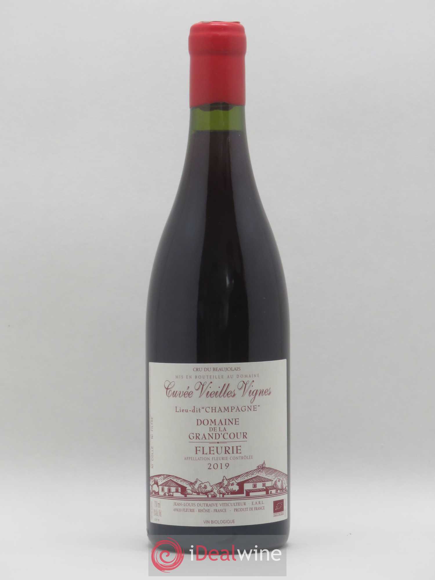 Fleurie Champagne - Cuvée Vieilles Vignes Grand'cour (Domaine de la) - Jean-Louis Dutraive 2019 - Lot de 1 bouteille - 0