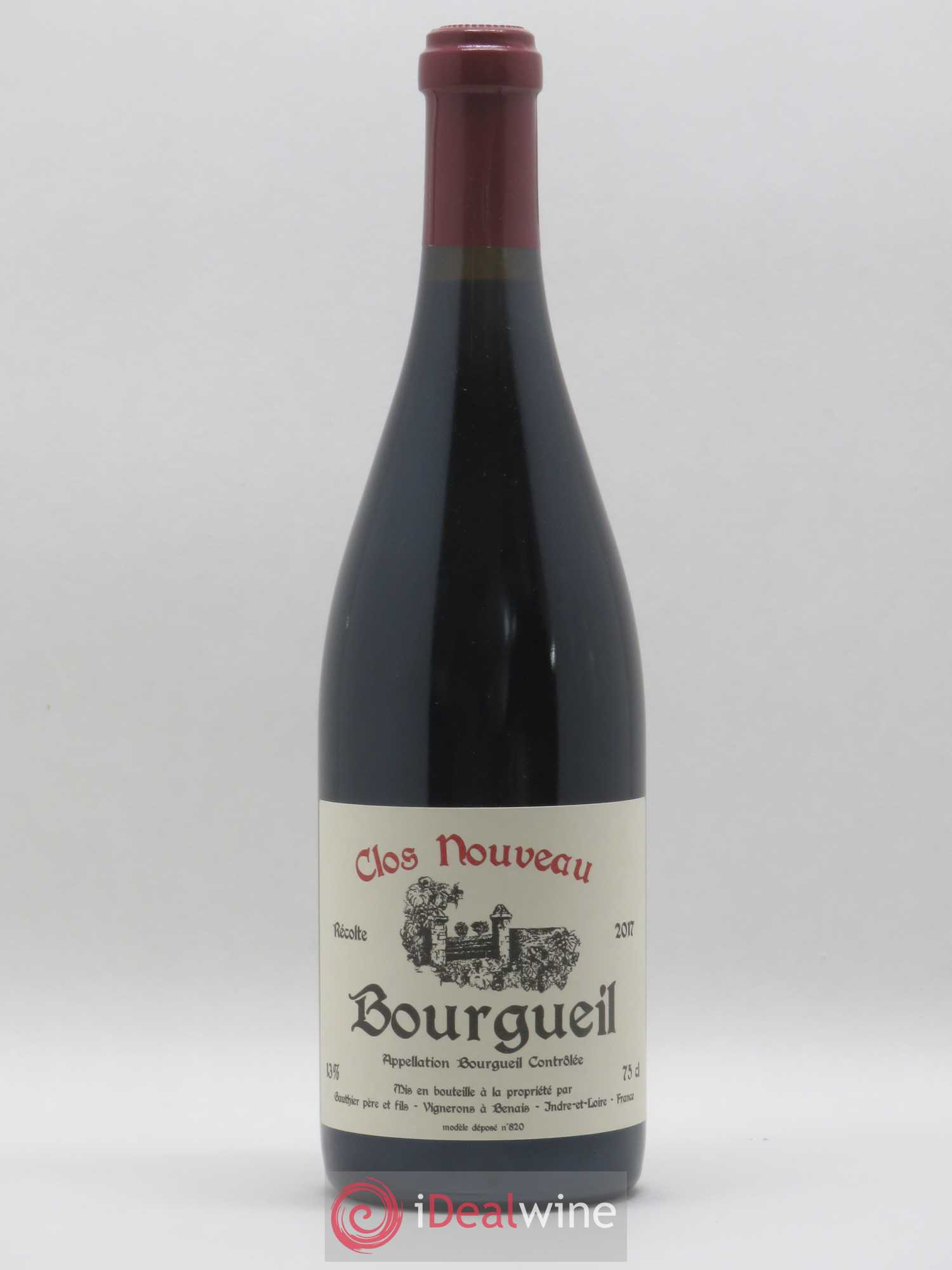 Bourgueil Clos Nouveau Domaine du Bel Air 2017 - Lot de 1 bouteille - 0