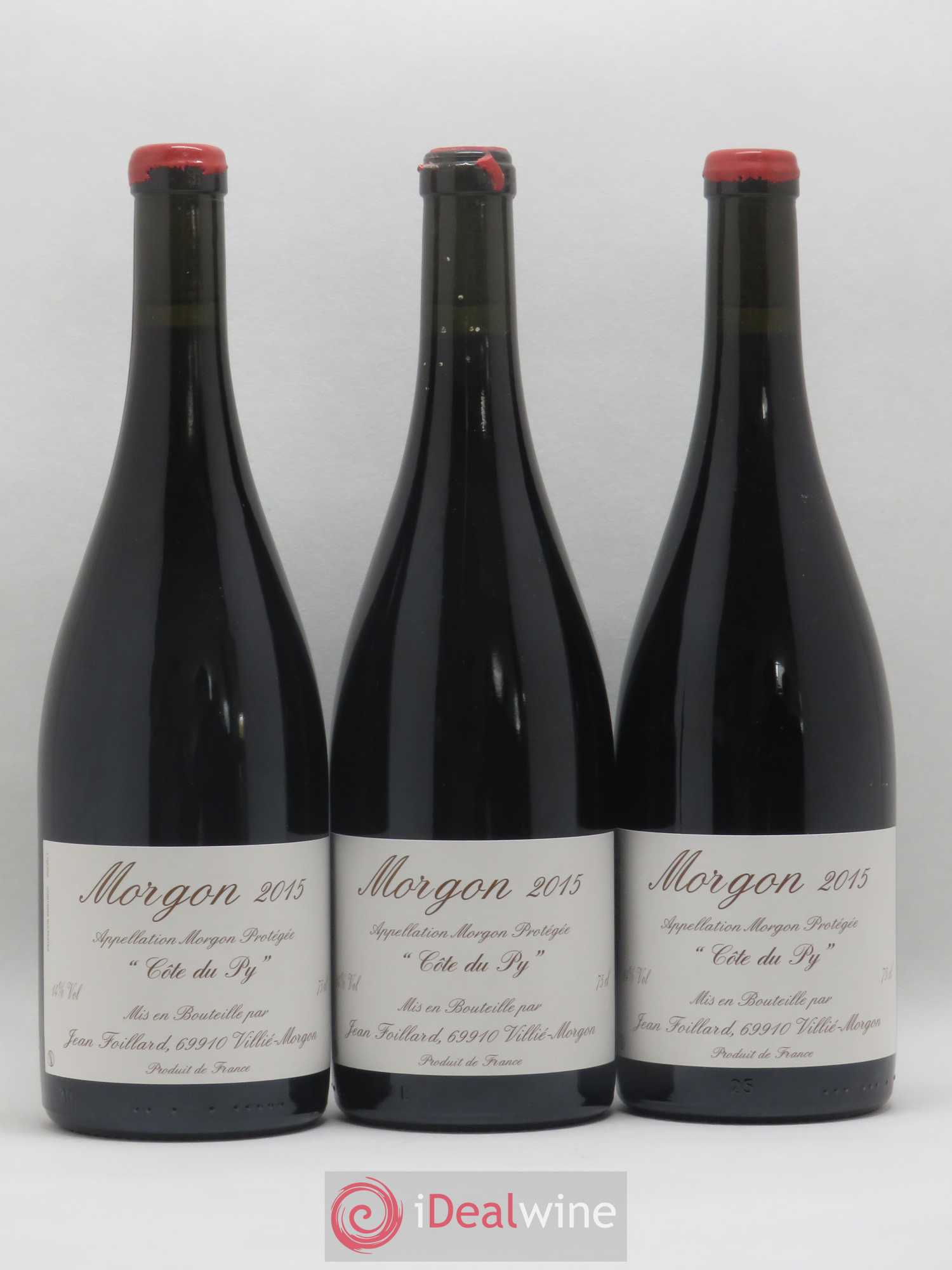Morgon Côte du Py Jean Foillard 2015 - Lot de 3 bouteilles - 0