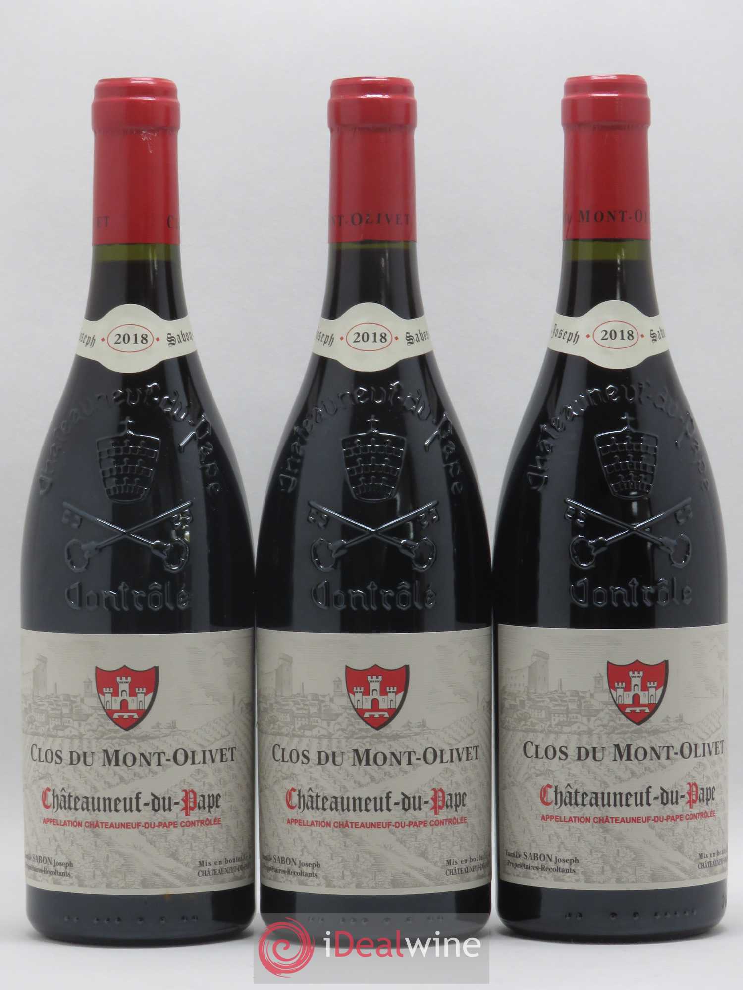 Châteauneuf-du-Pape Clos du Mont-Olivet 2018 - Lot de 3 bouteilles - 0